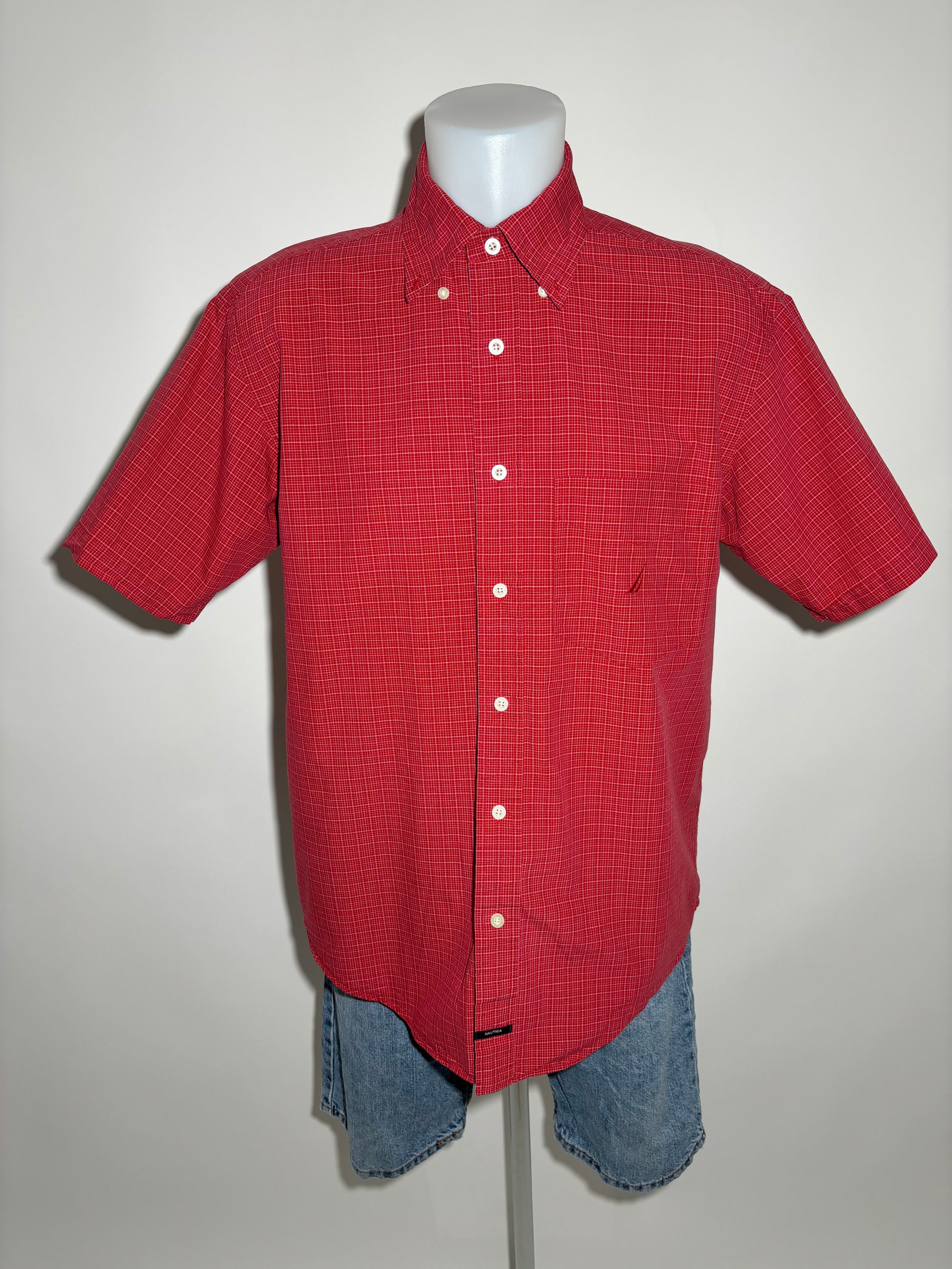 Nautica Sanded Poplin Red Checkered Košulja Nautica