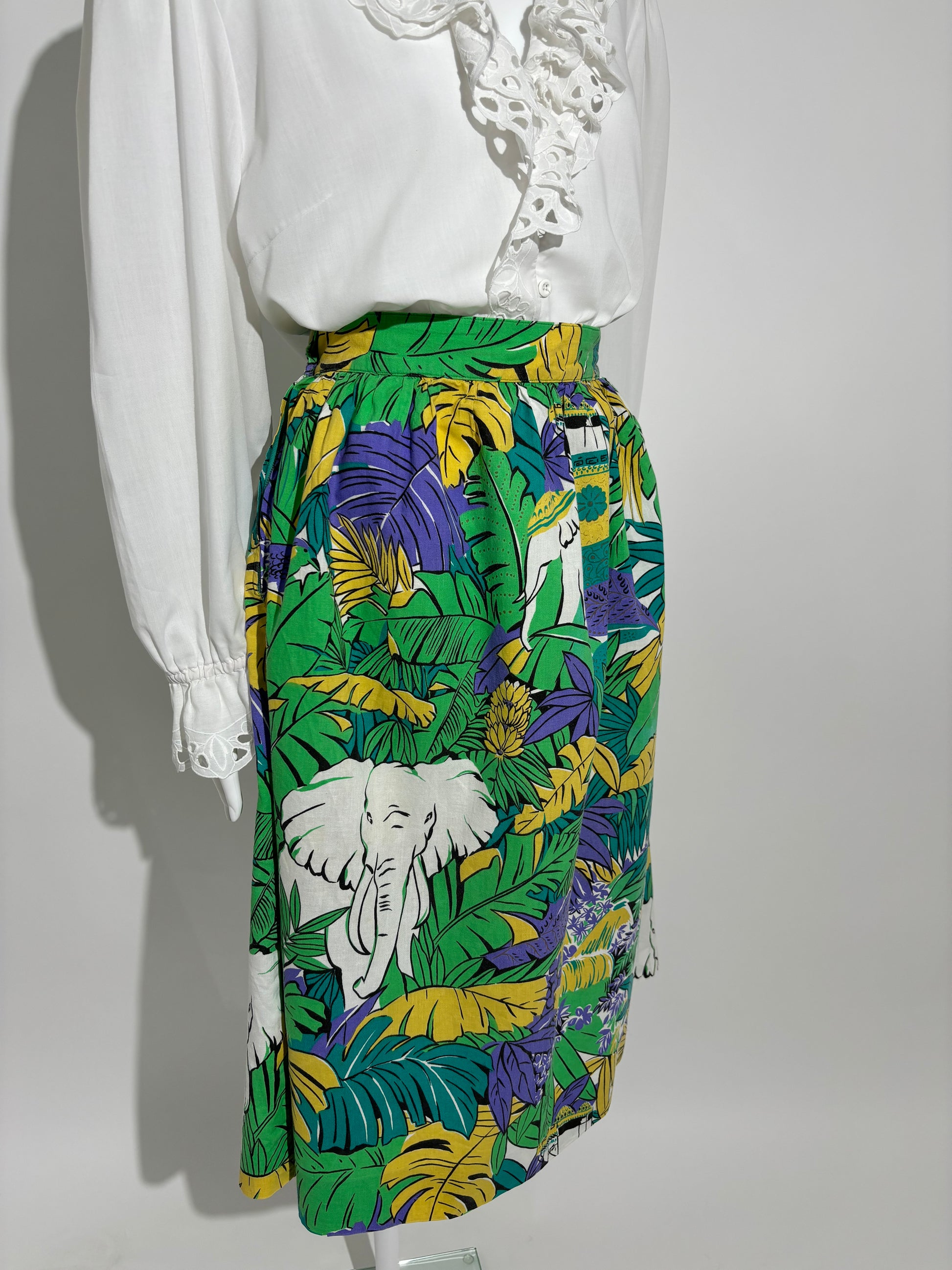 Tropical Jungle 90s Suknja HELM:VNTG