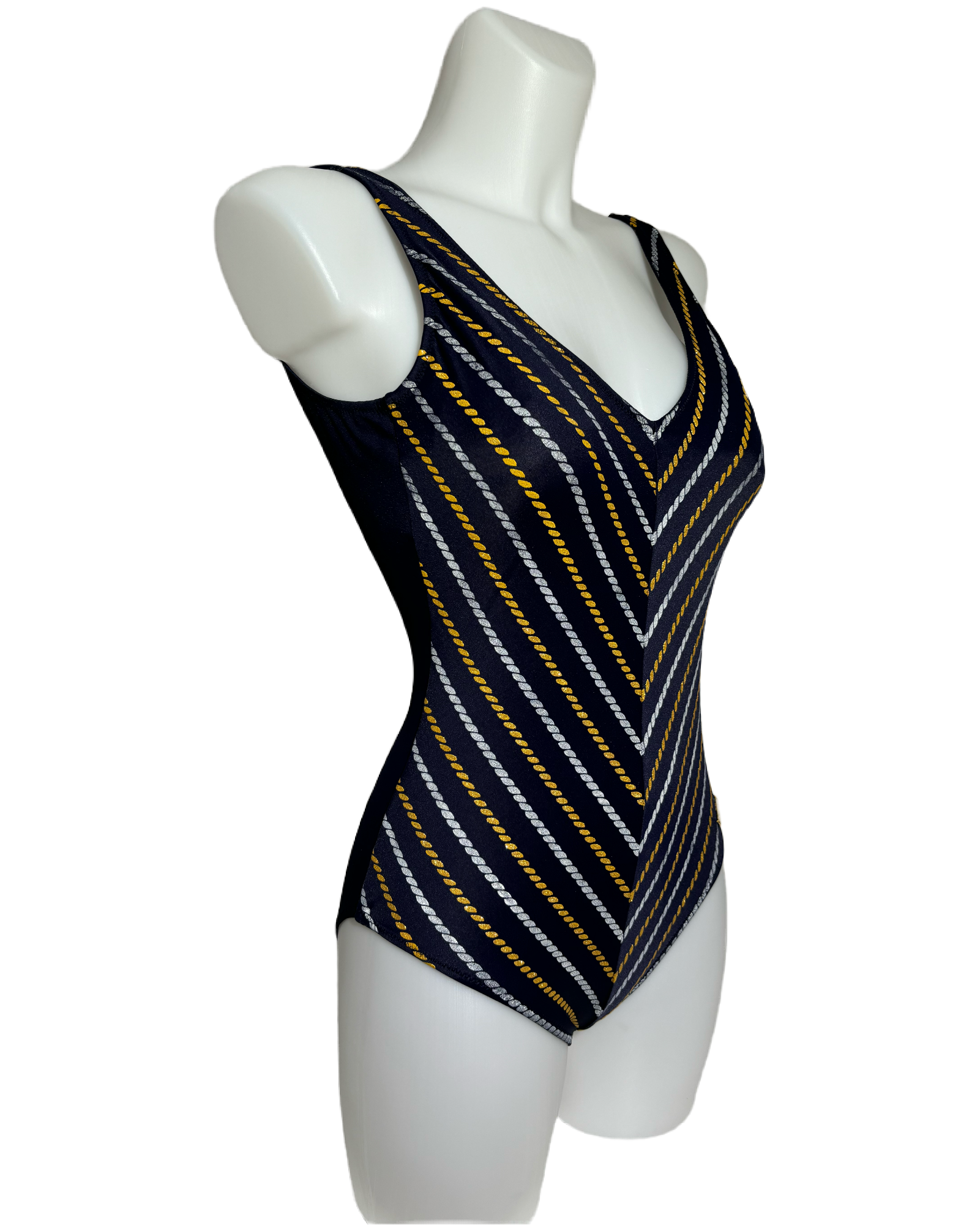 Nautical Stripes 80s Jednodelni Kupaći HELM:VNTG