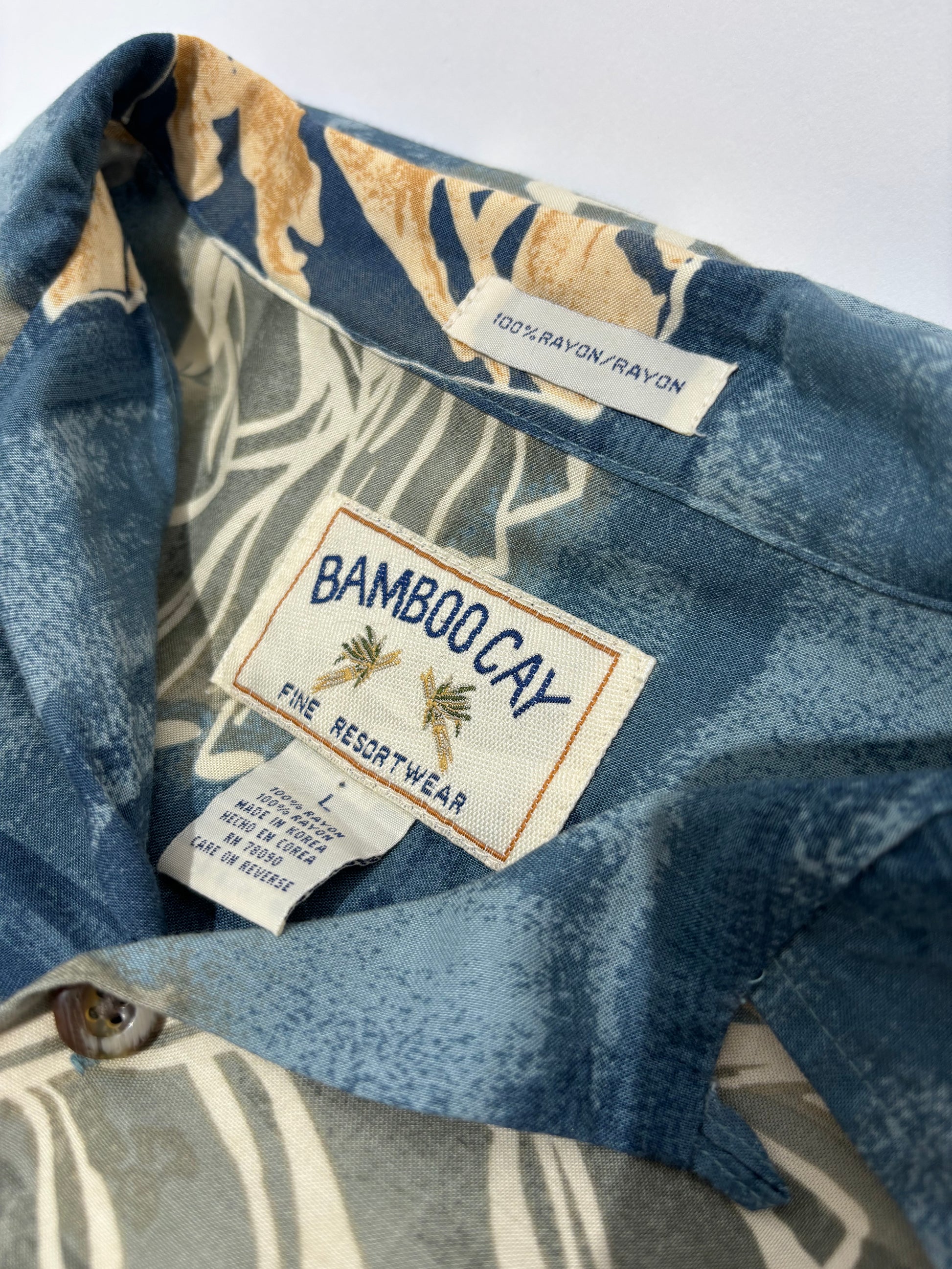 Golden Leaf 90s Hawaiian Košulja HELM:VNTG