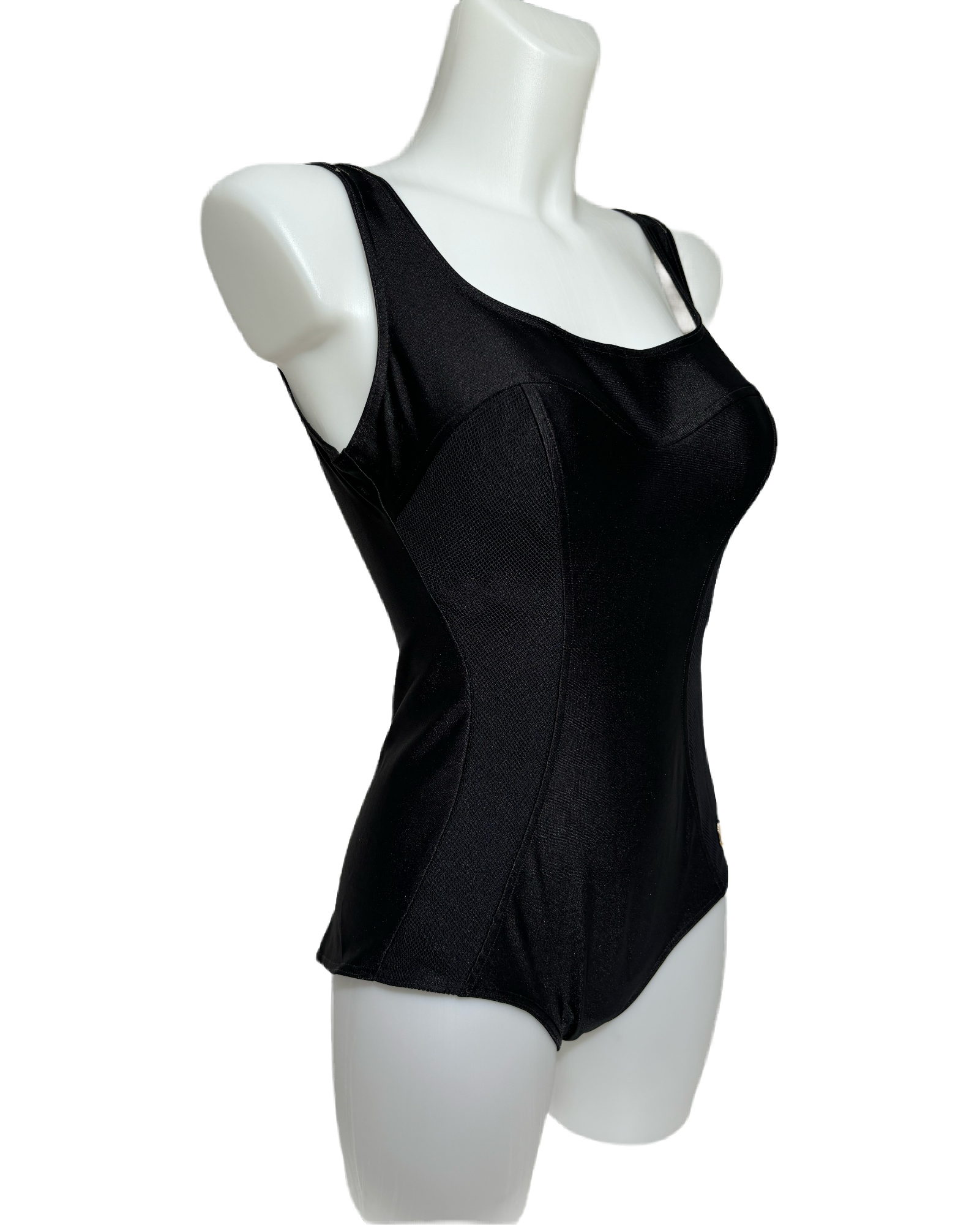 Midnight Elegance 90s Mesh Jednodelni Kupaći HELM:VNTG