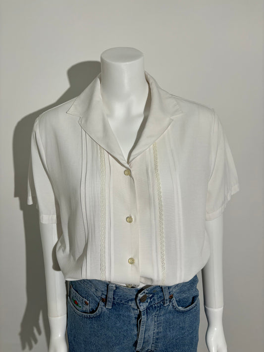 Ivory Lace 90s Delicate Košulja HELM:VNTG