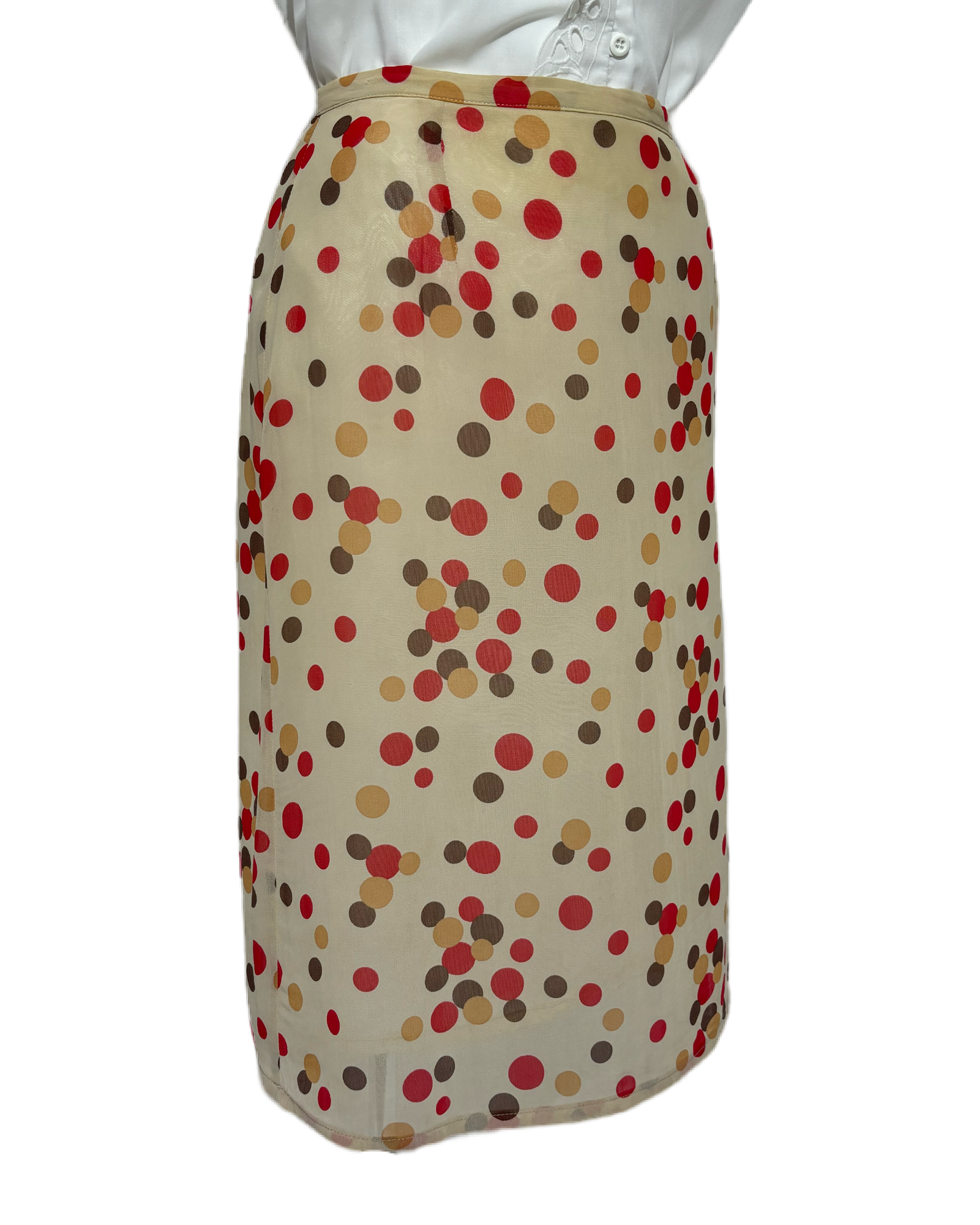 Retro Dot 70s Polka Suknja HELM:VNTG