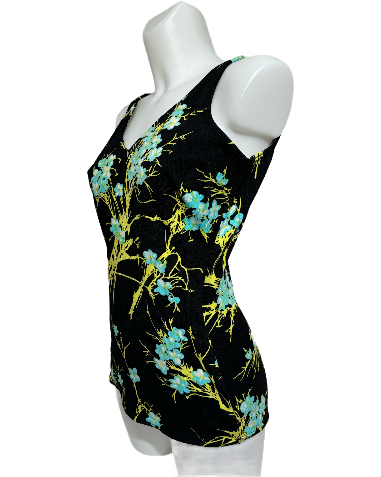 Blossom Radiance 80s Floral Jednodelni Kupaći HELM:VNTG