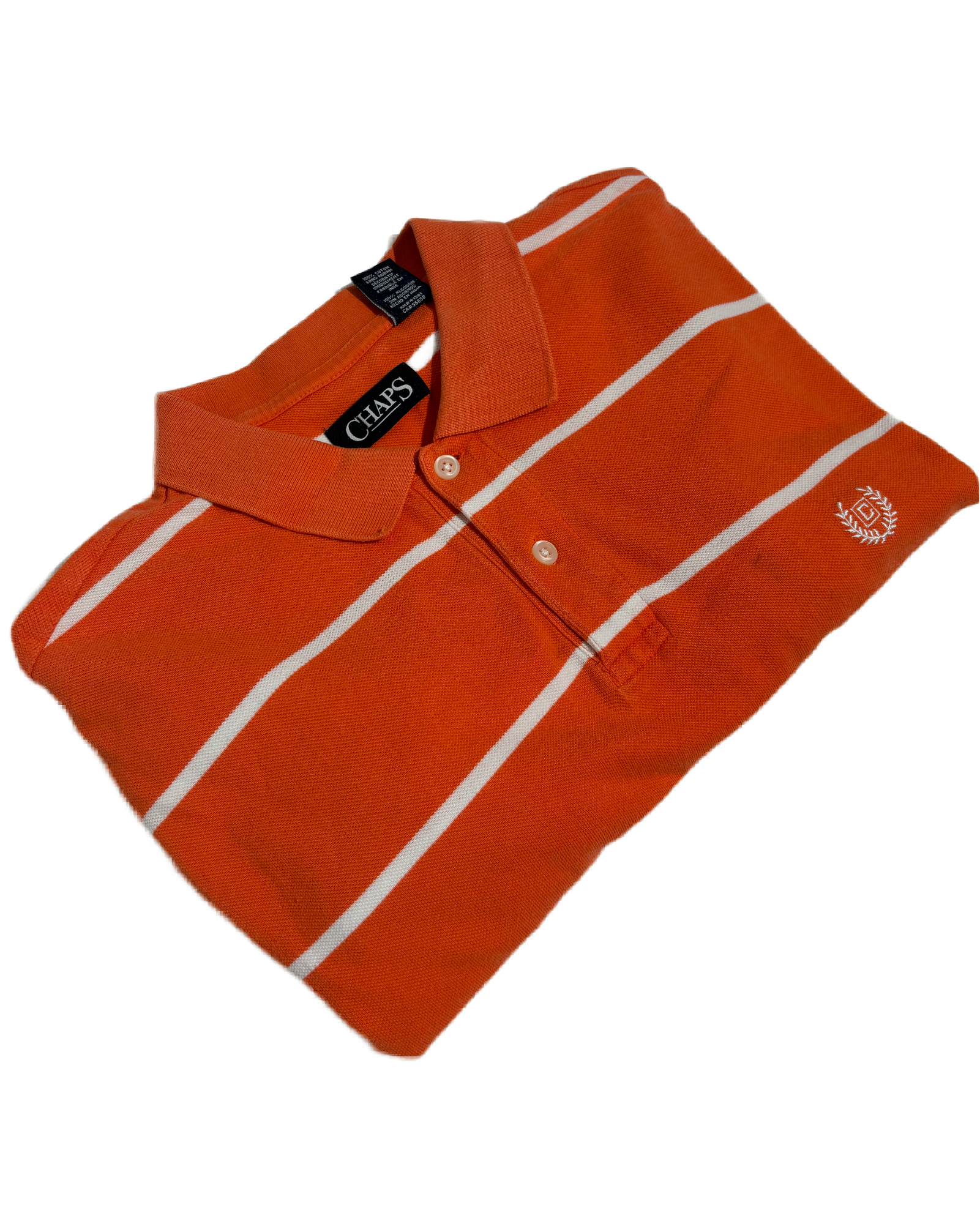Ralph Lauren Chaps Orange Striped Polo Majica Ralph Lauren Chaps