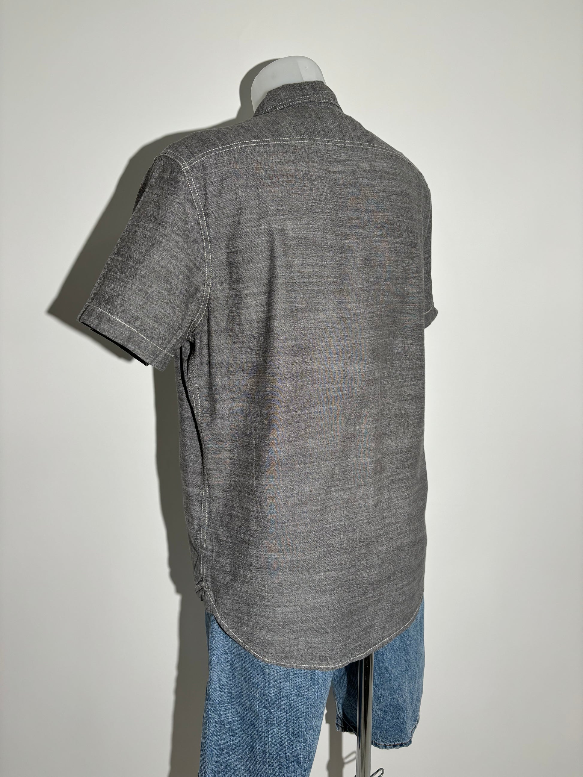 Woolrich Grey Geometry Pattern Košulja Woolrich