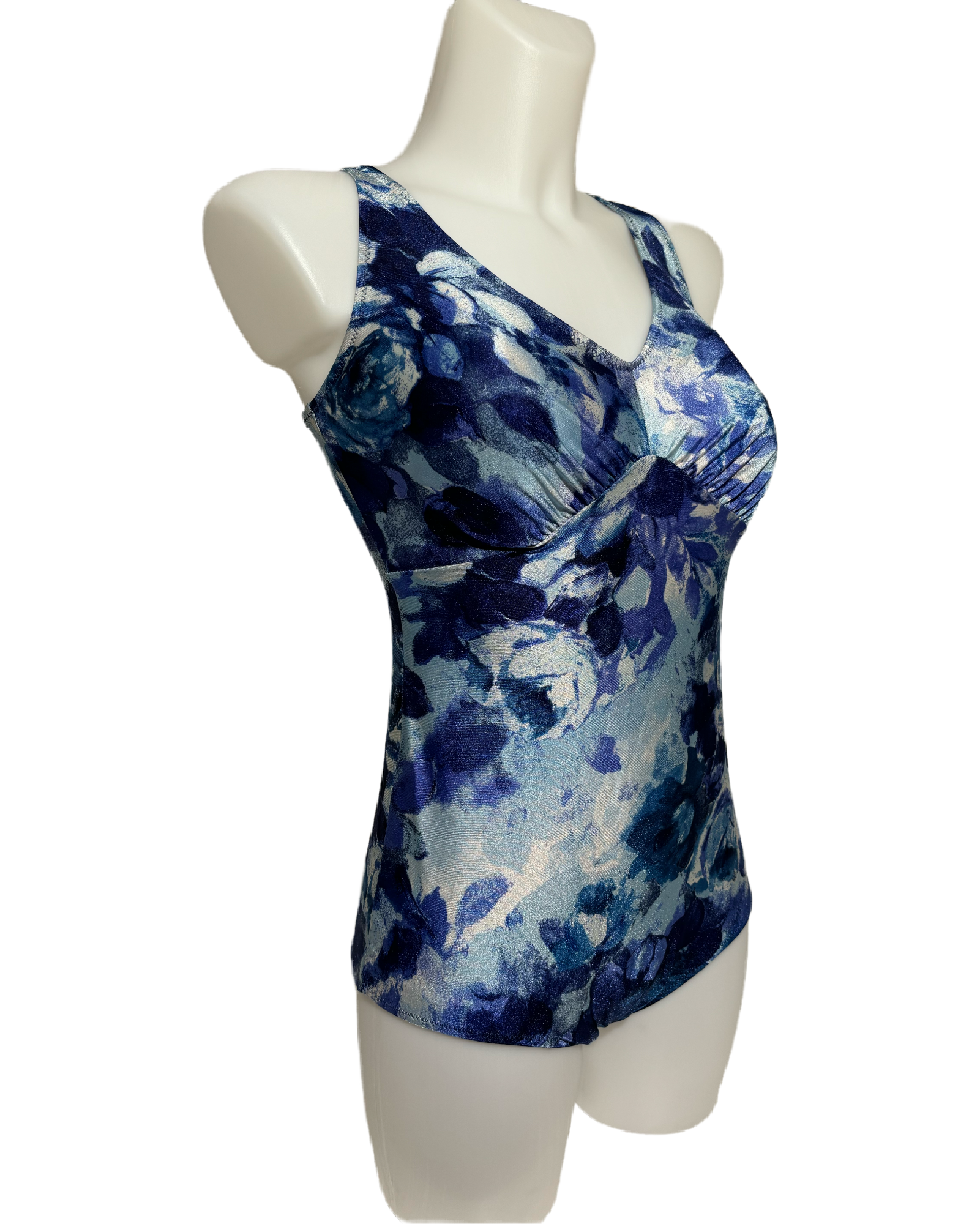 Oceanic Serenity 80s Watercolor Jednodelni Kupaći HELM:VNTG