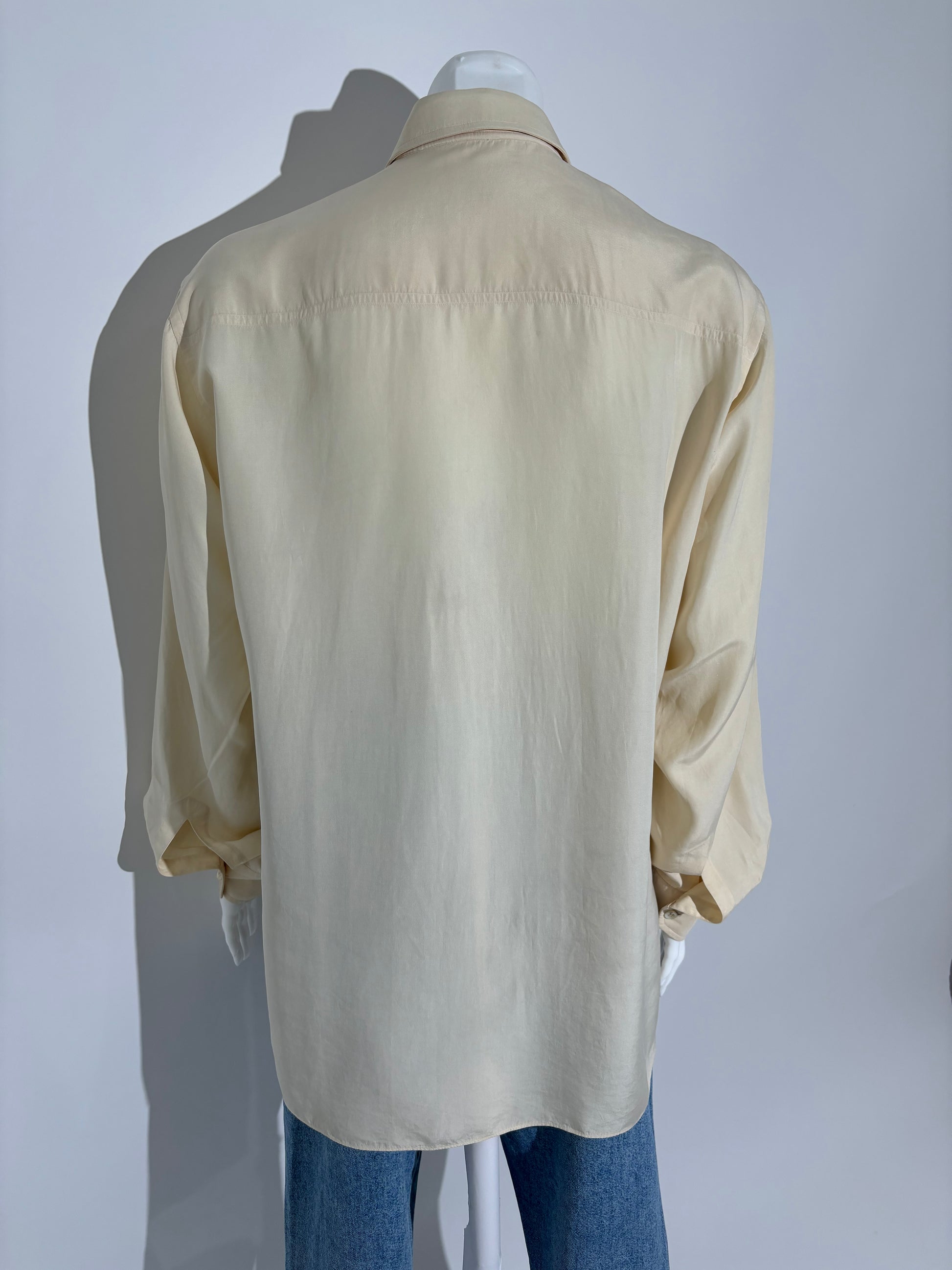 Champagne Glow 80s Elegant Košulja HELM:VNTG