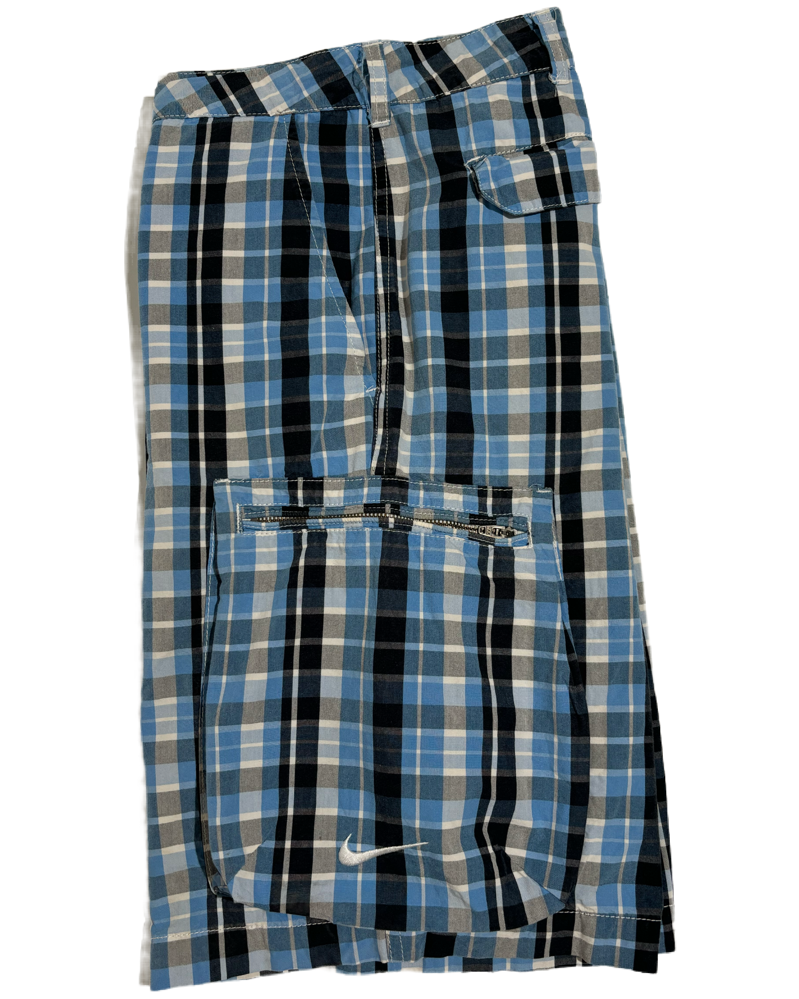 Nike Blue Checkered Bermude Nike