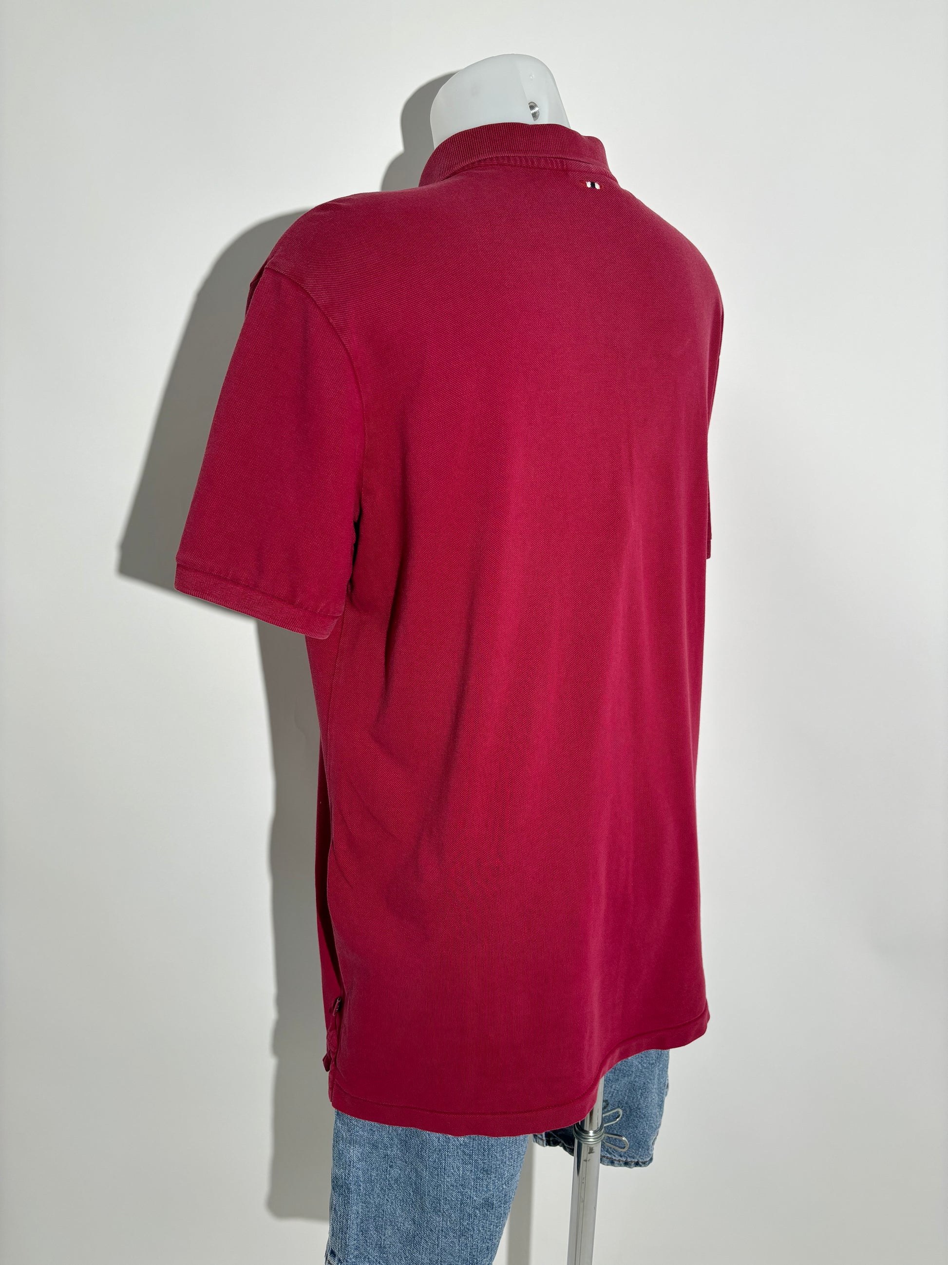 Napapijiri Geographic Burgundy Classic Polo Majica Napapijiri