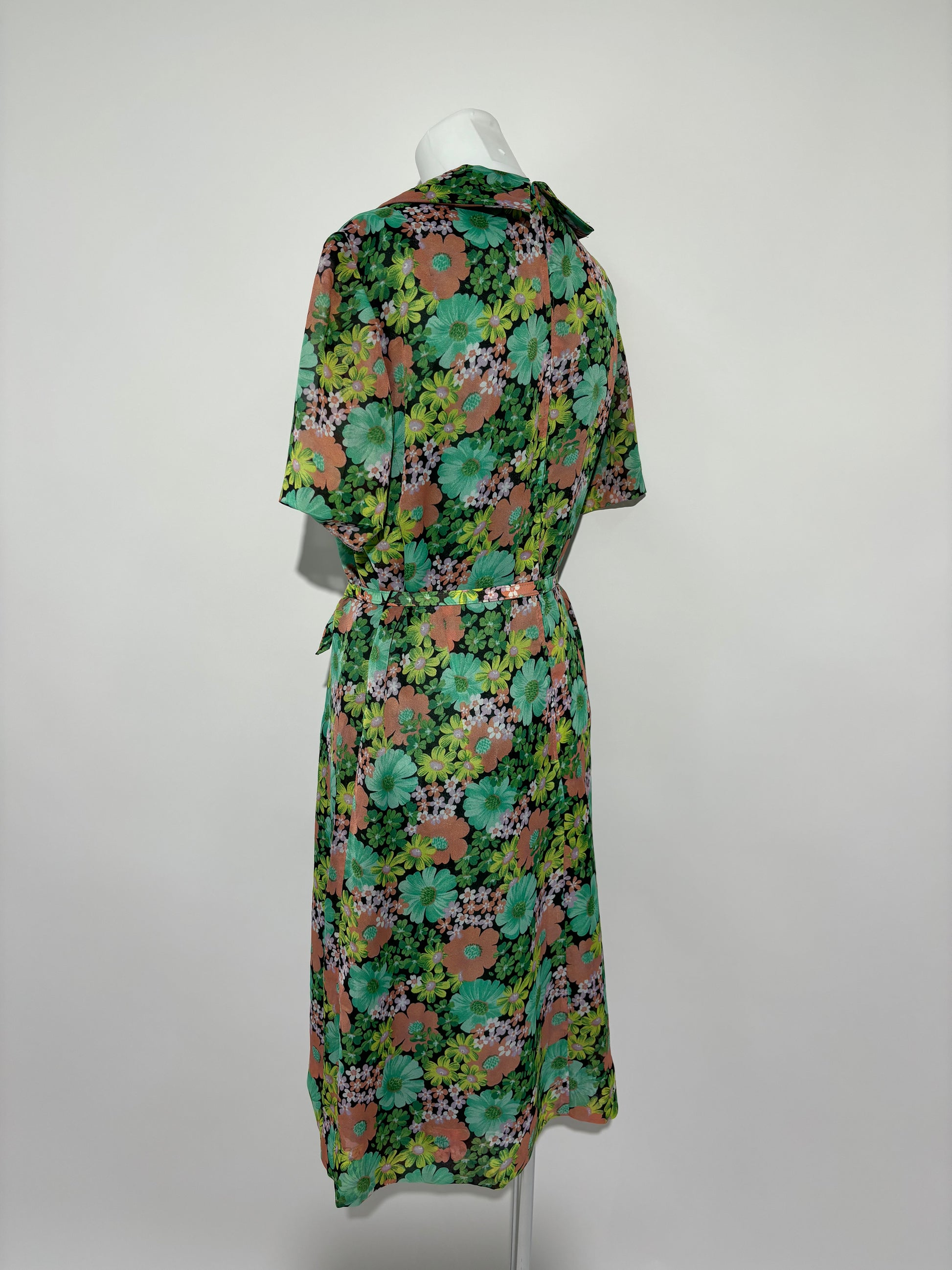 Meadow Blossom 70s Floral Haljina HELM:VNTG