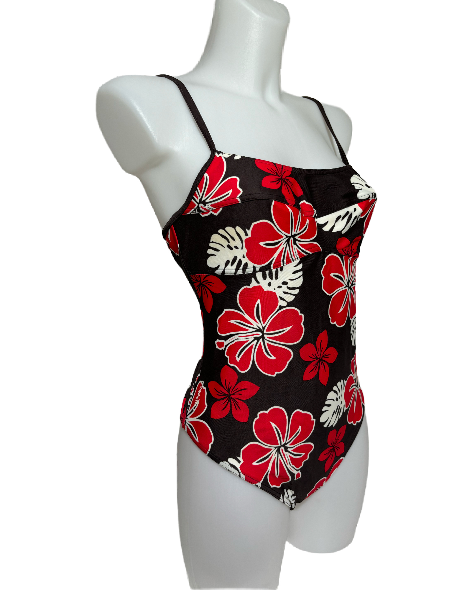 Tropical Blossom 80s Floral Jednodelni Kupaći HELM:VNTG