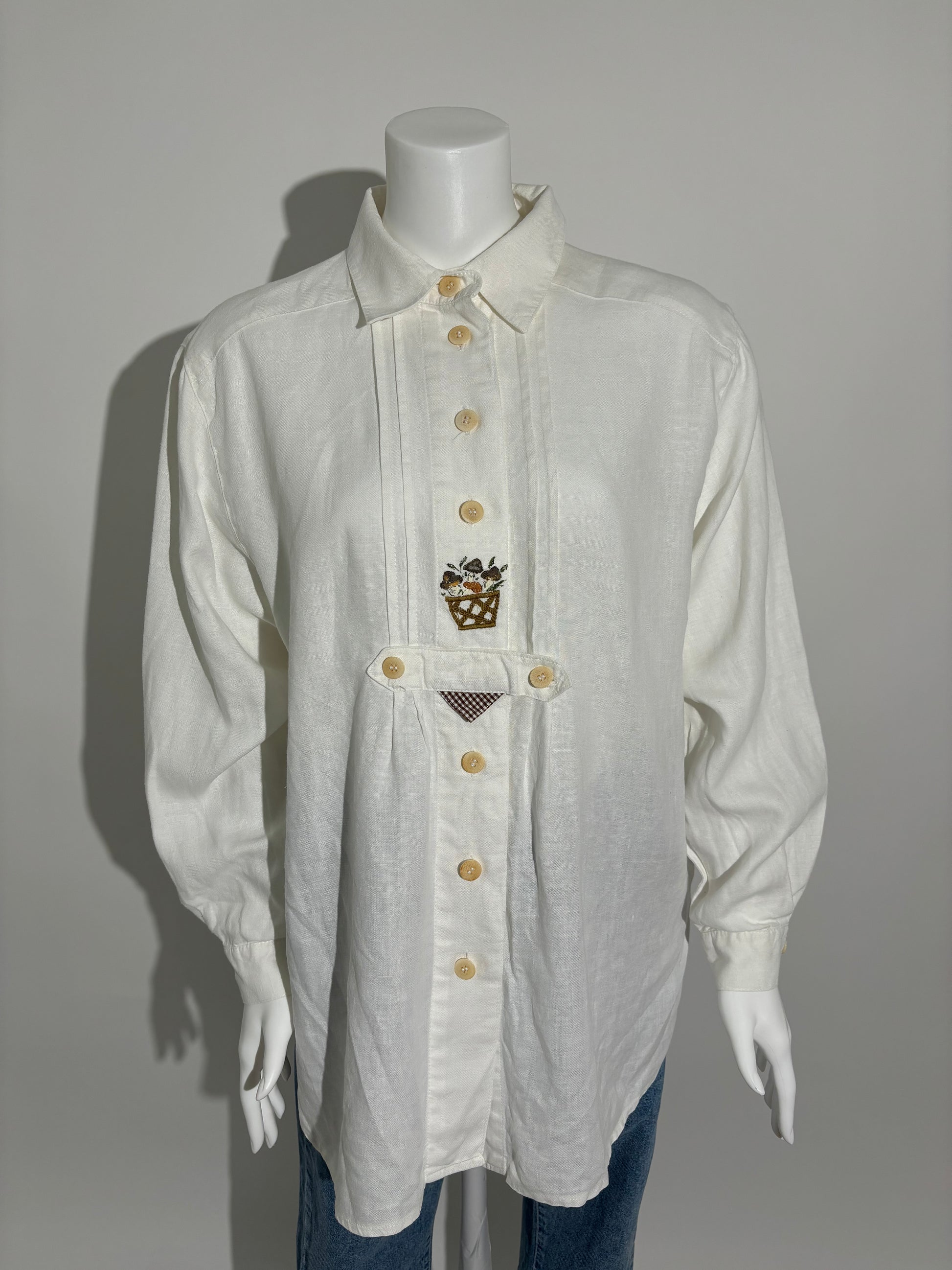 Harvest Basket 80s Rustic Košulja HELM:VNTG