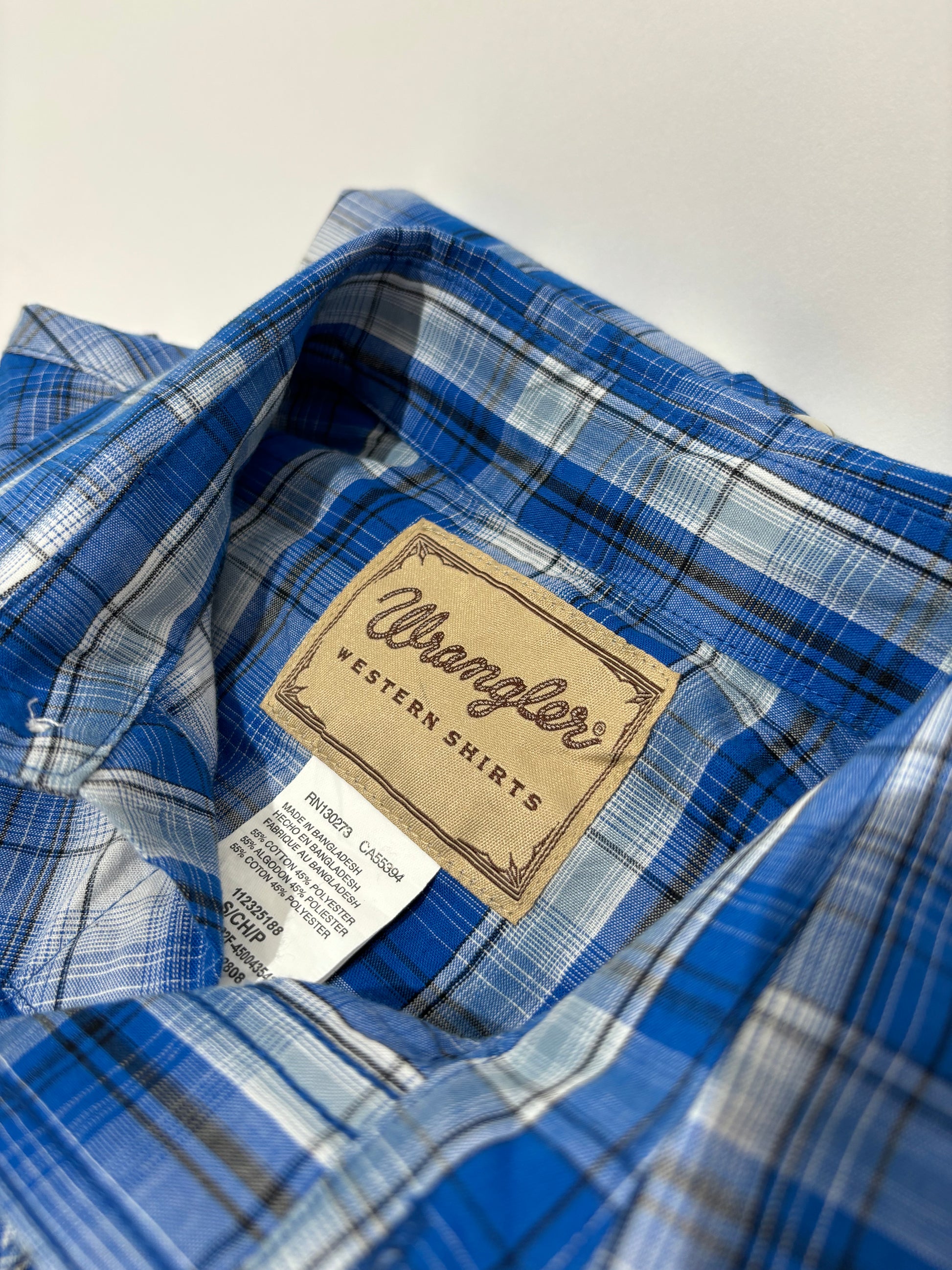 Wrangler Blue Western Checkered Košulja Wrangler