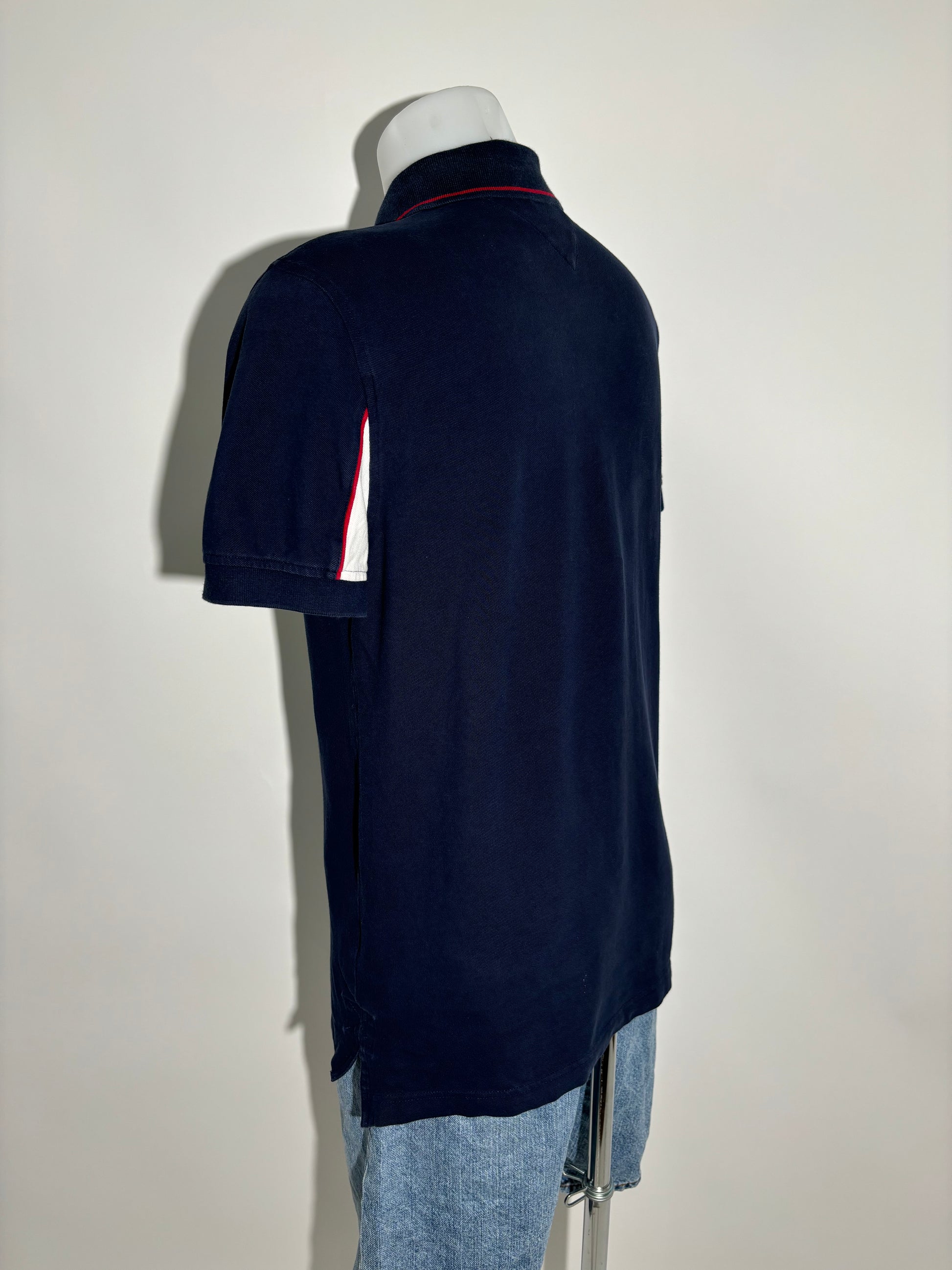 Tommy Hilfiger Navy Stripe Classic Polo Majica Tommy Hilfiger
