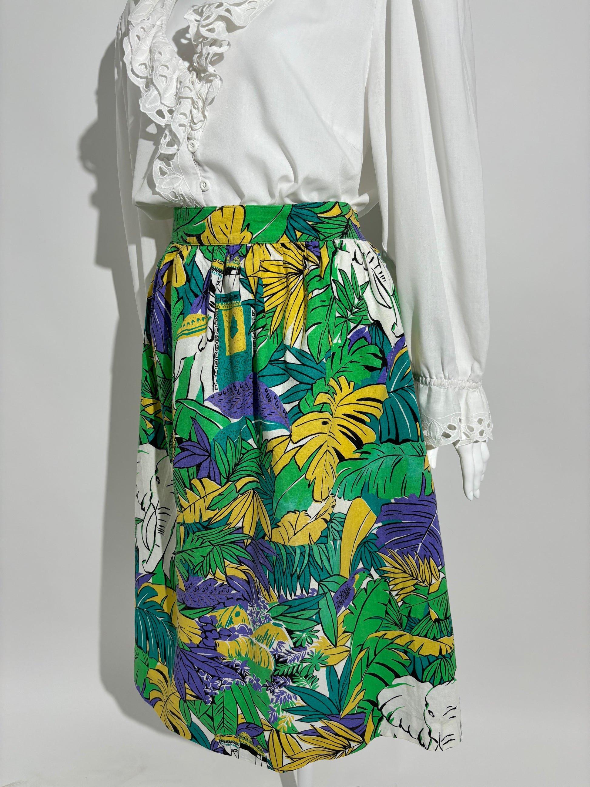 Tropical Jungle 90s Suknja HELM:VNTG