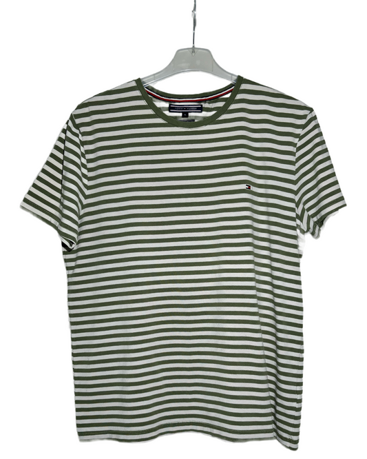 Tommy Hilfiger Olive Striped Majica Tommy Hilfiger