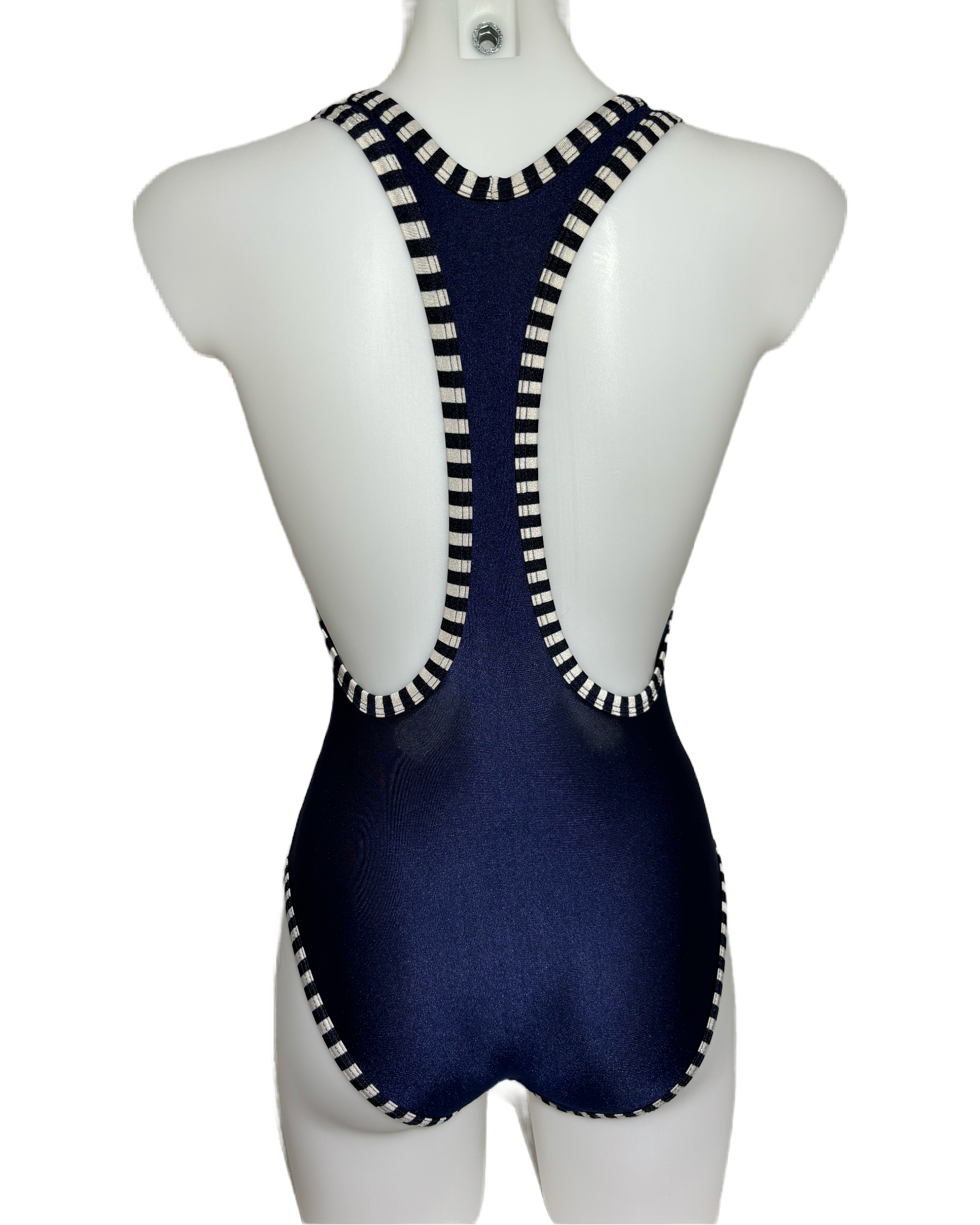 Navy Stripes 80s Nautical Jednodelni Kupaći HELM:VNTG