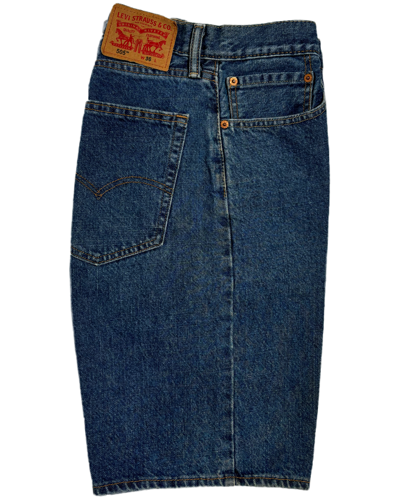 Levi's Classic Blue Denim Bermude