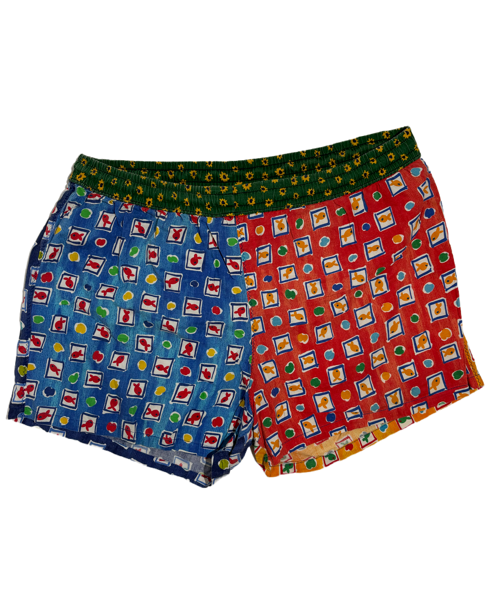 Happy Fish 80s Pattern Kupaći HELM:VNTG