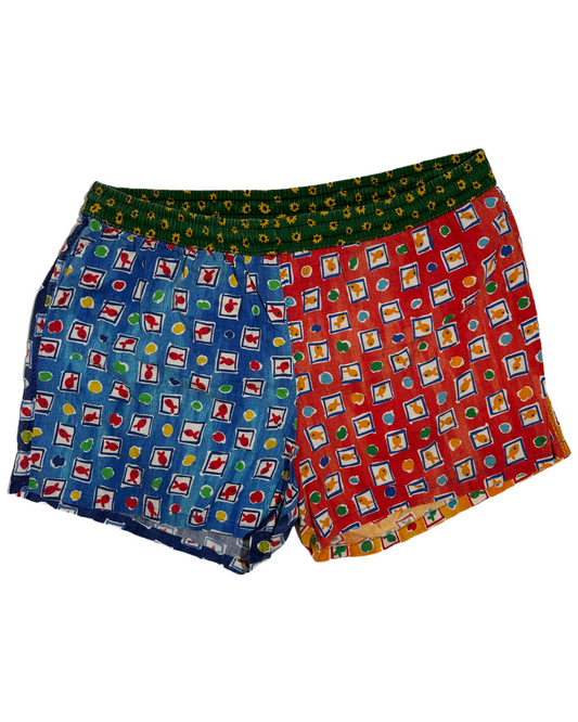 Happy Fish 80s Pattern Kupaći HELM:VNTG