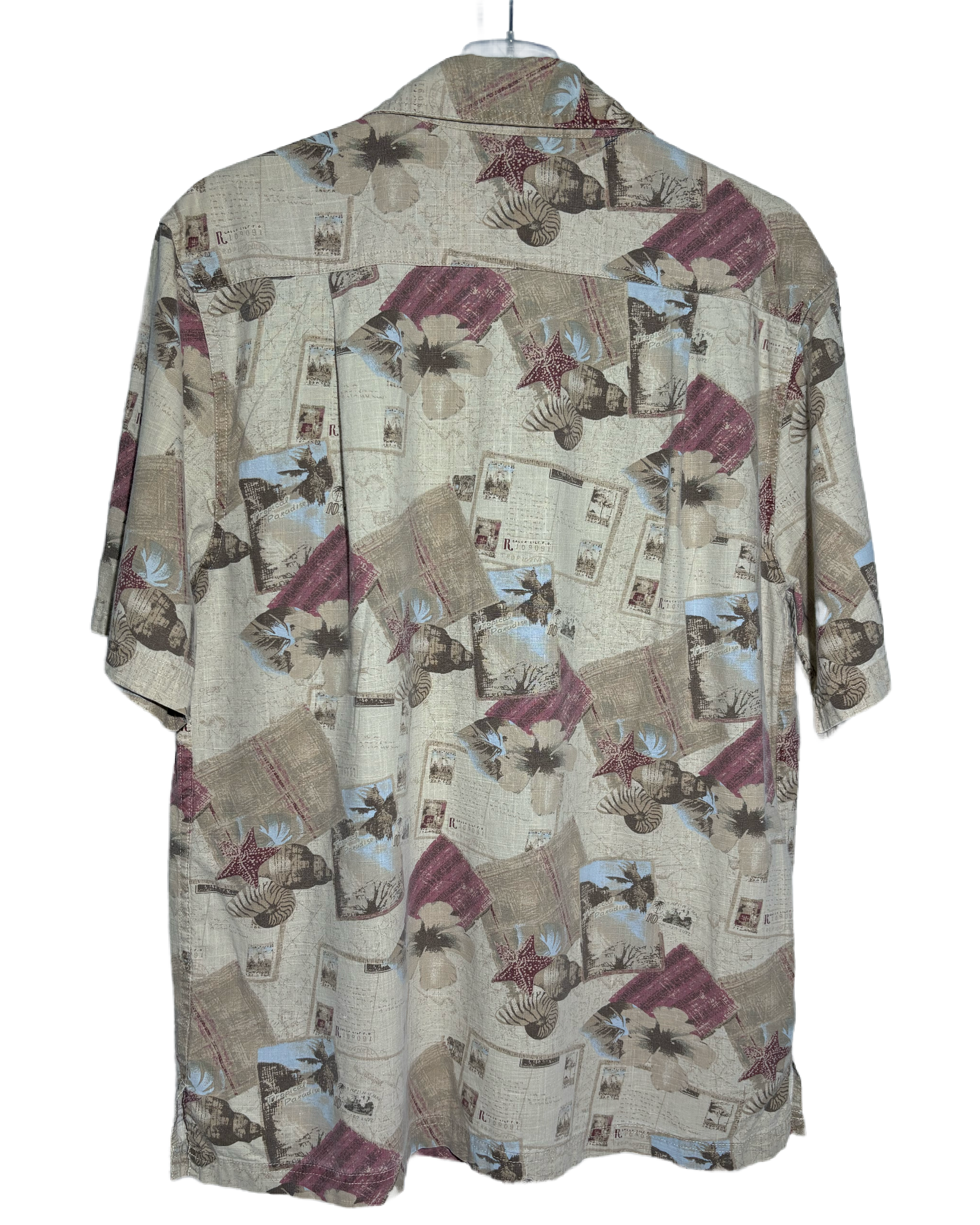 Coral Paradise 80s Pattern Hawaiian Košulja HELM:VNTG