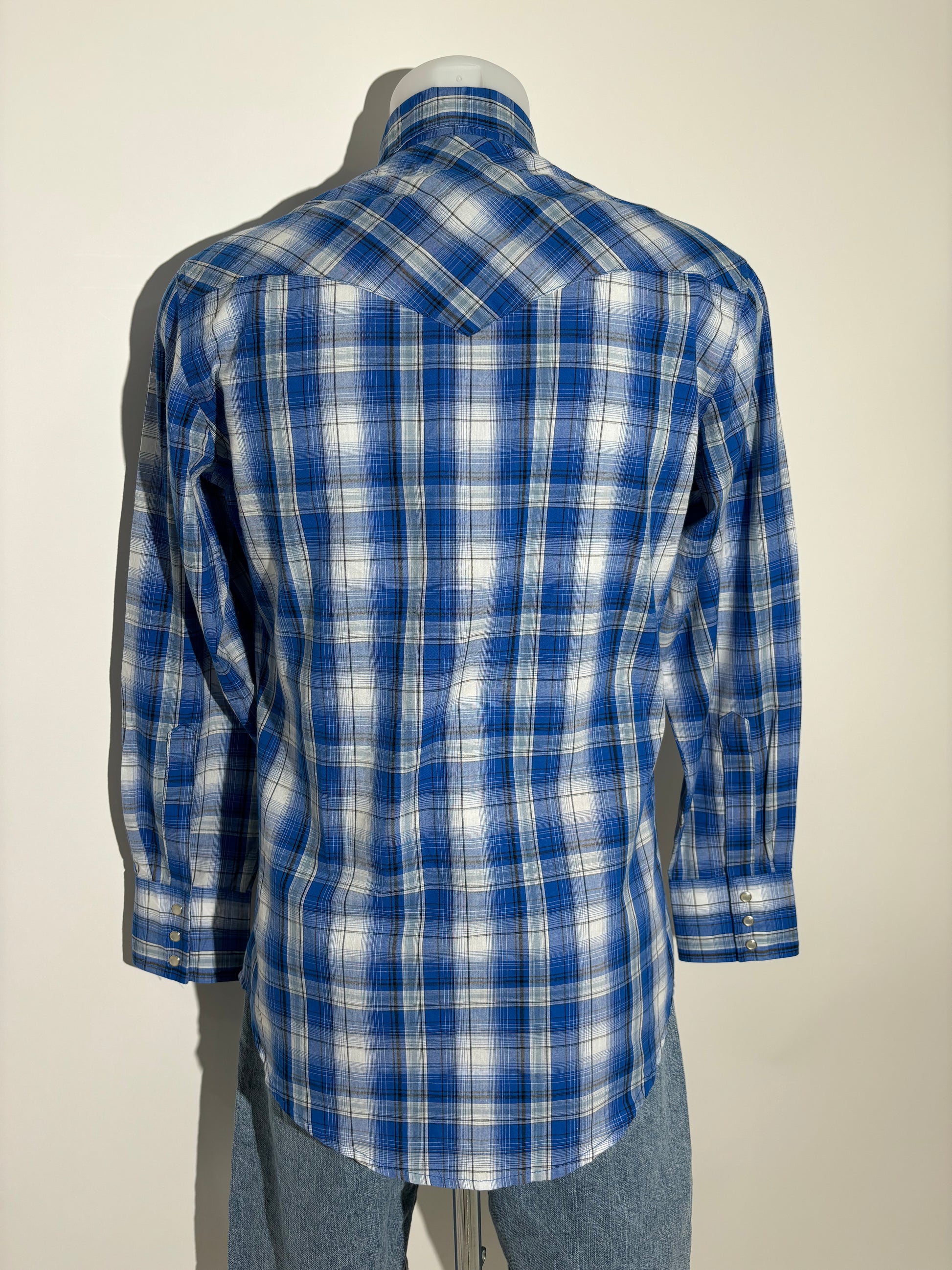 Wrangler Blue Western Checkered Košulja Wrangler