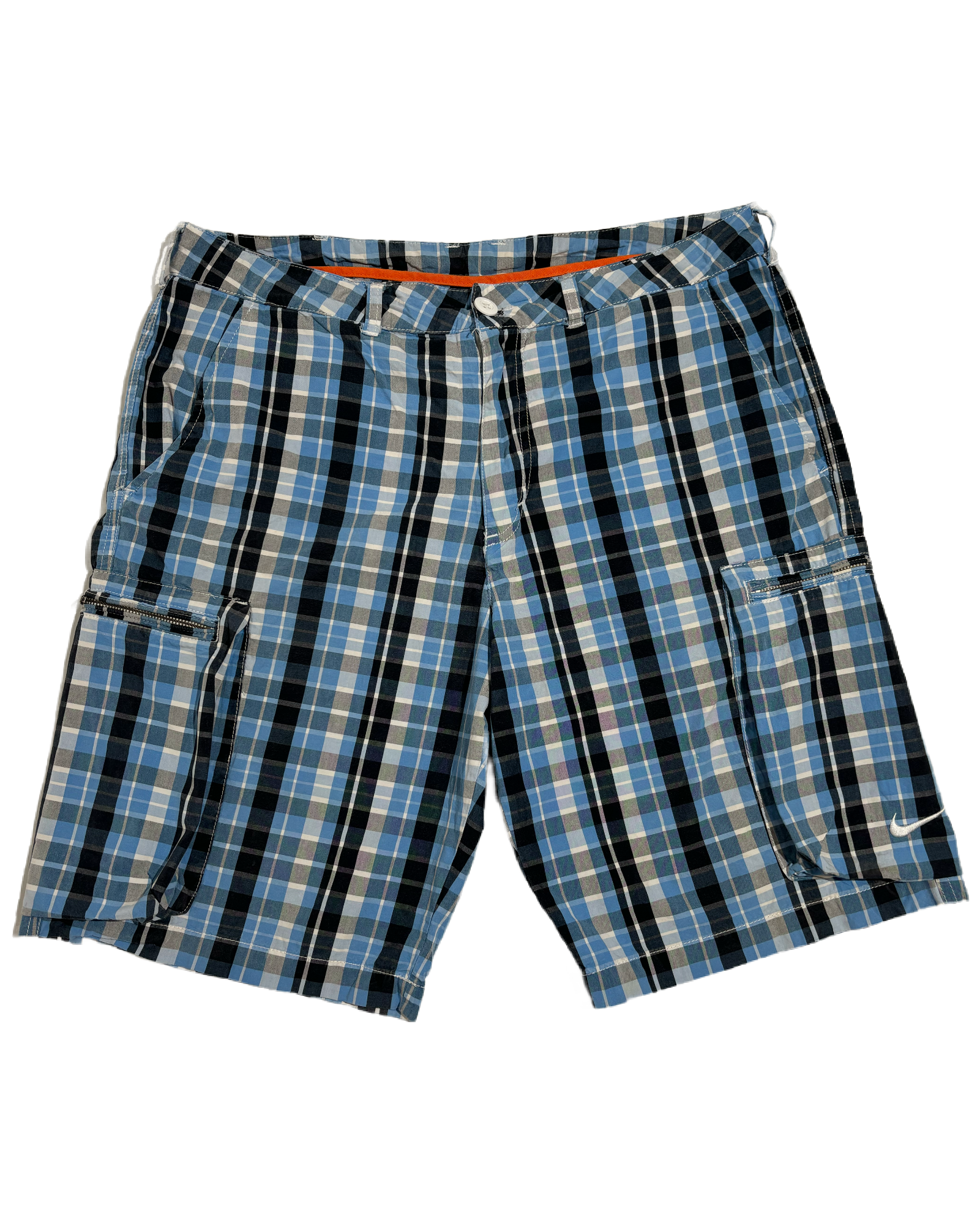 Nike Blue Checkered Bermude Nike