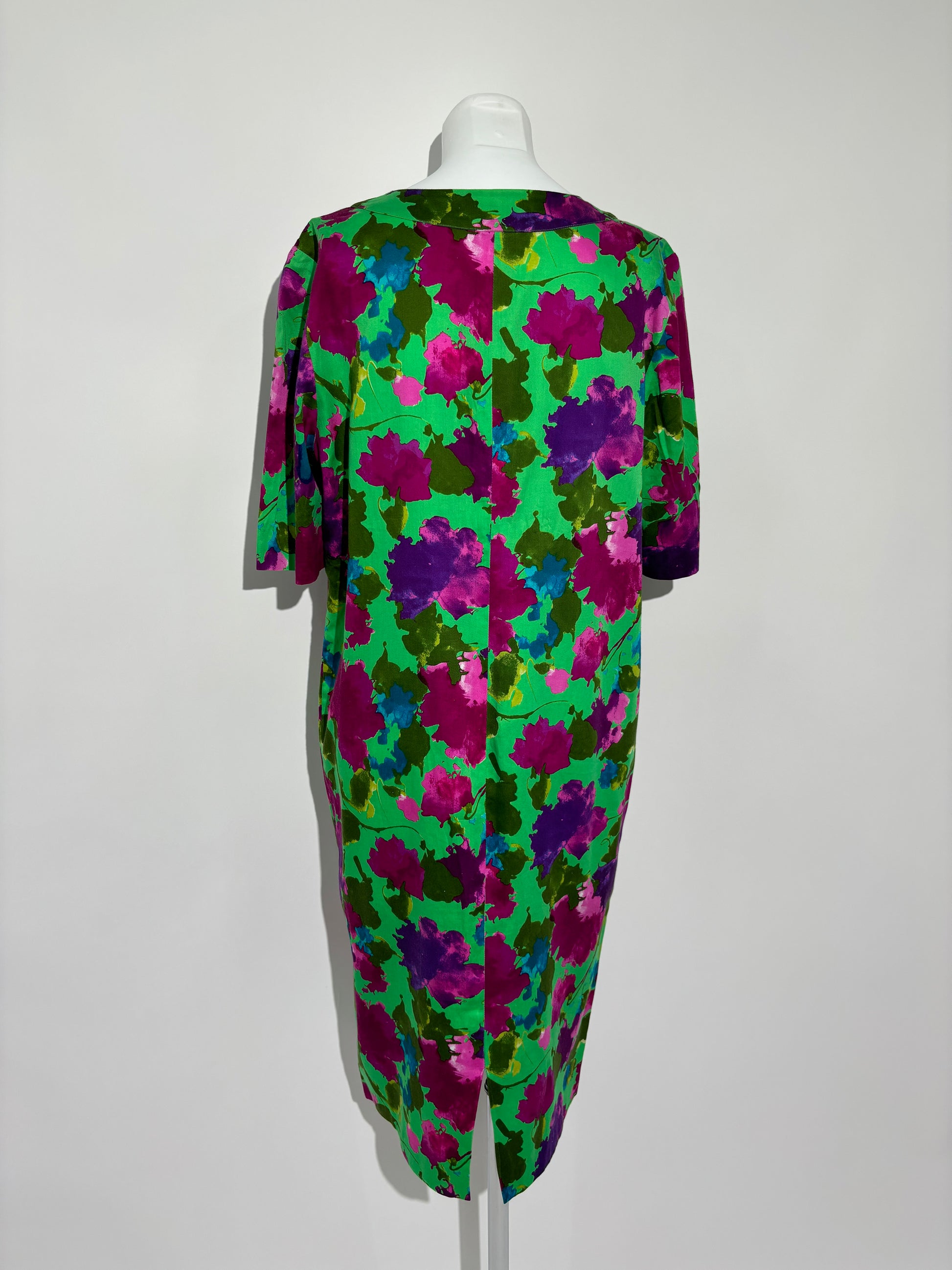 Floral Delight 80s Vibrant Haljina HELM:VNTG