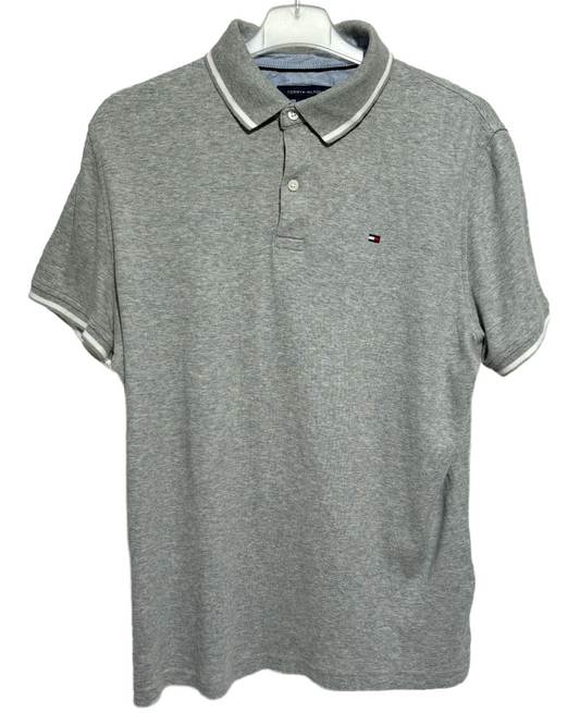 Tommy Hilfiger Grey Elegance Polo Majica Tommy Hilfiger