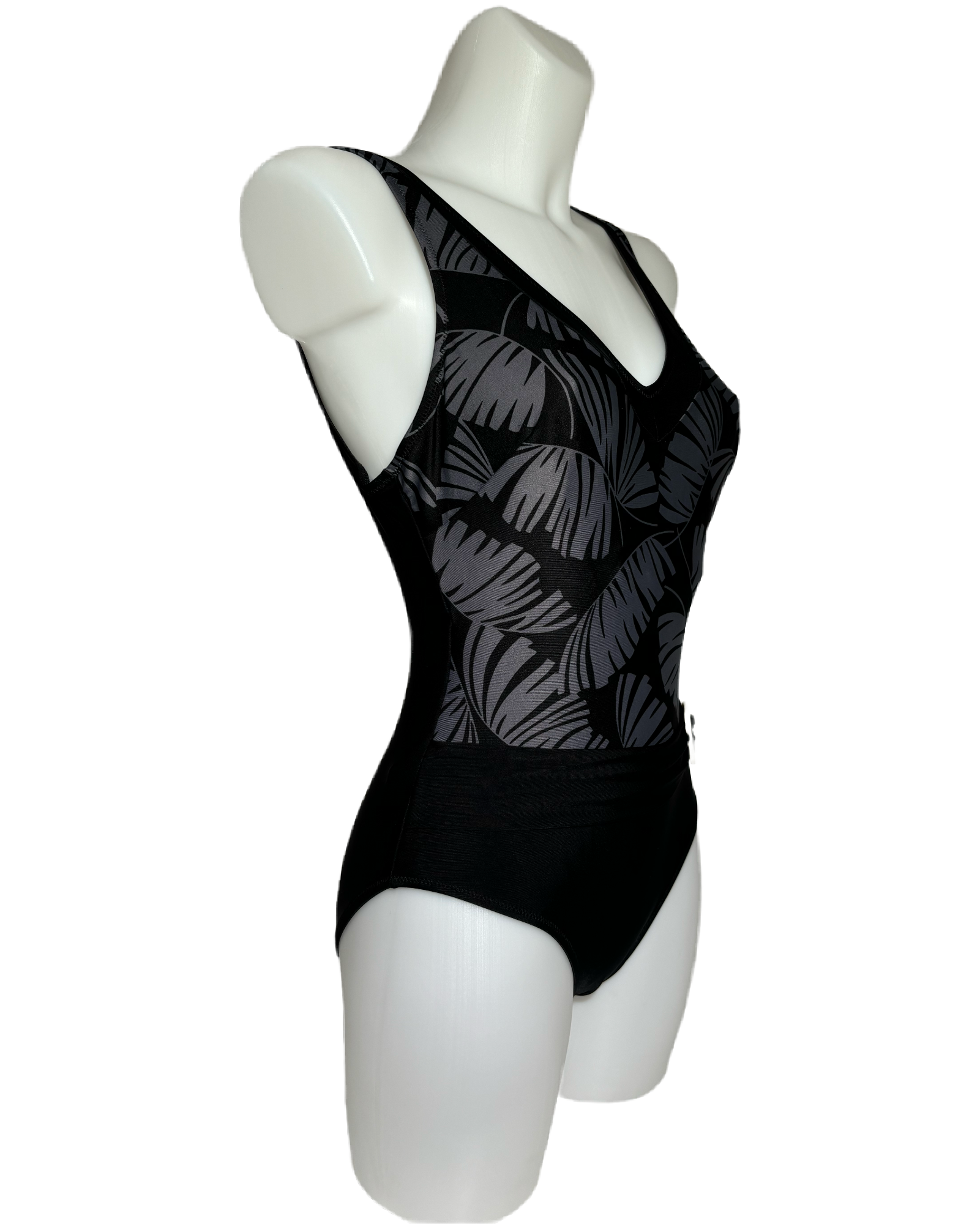 Monochrome Palm 90s Belted Jednodelni Kupaći HELM:VNTG