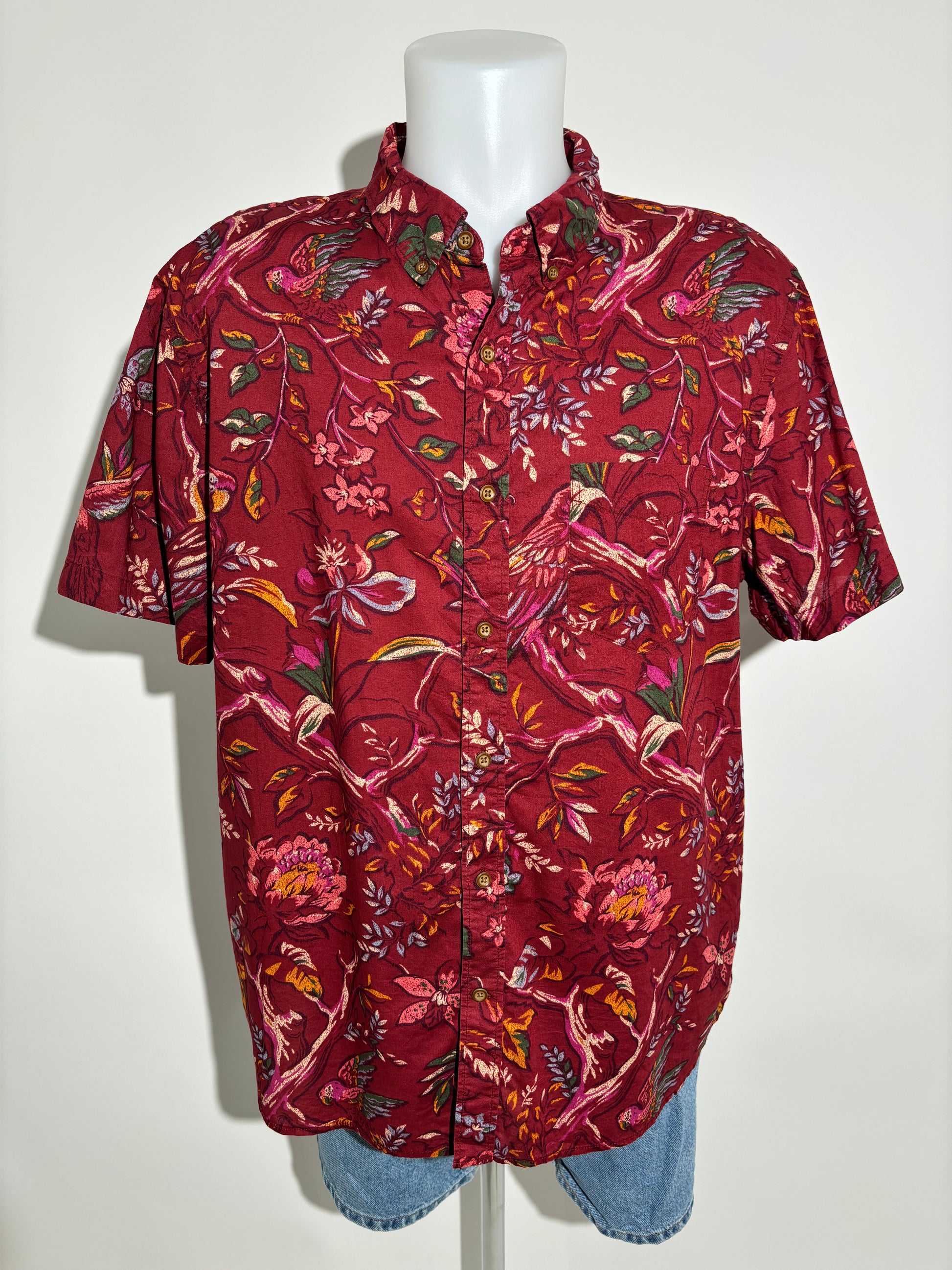 American Eagle Rustic Flora Hawaiian Košulja HELM:VNTG