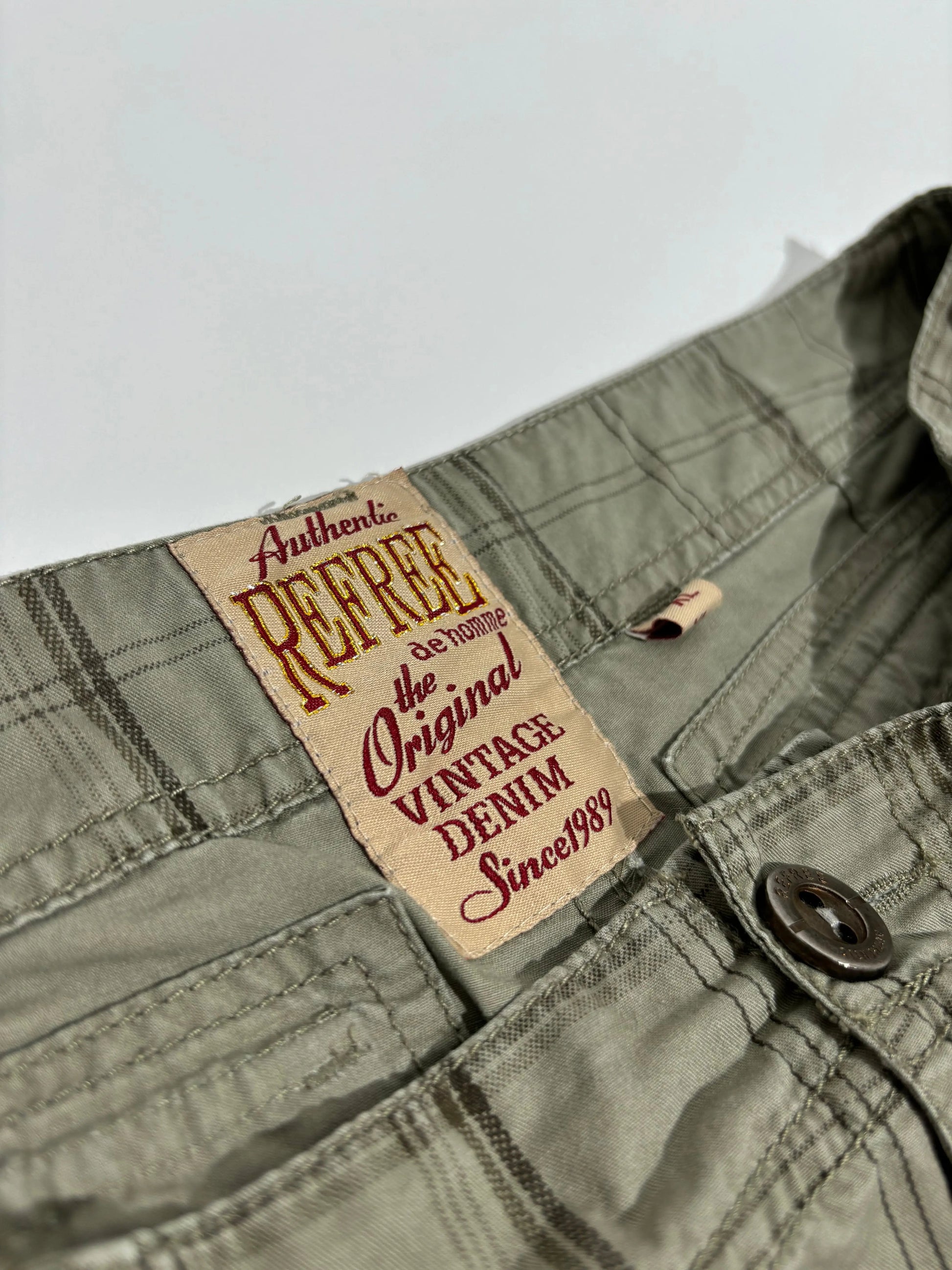 Authentic Refree the Original Vintage Denim Cargo Bermude HELM:VNTG