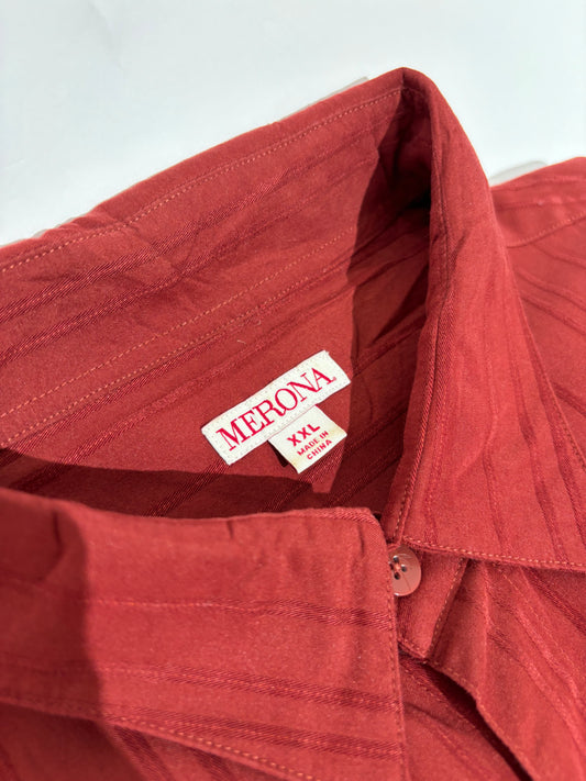 Rustic Red 90s Hawaiian Košulja