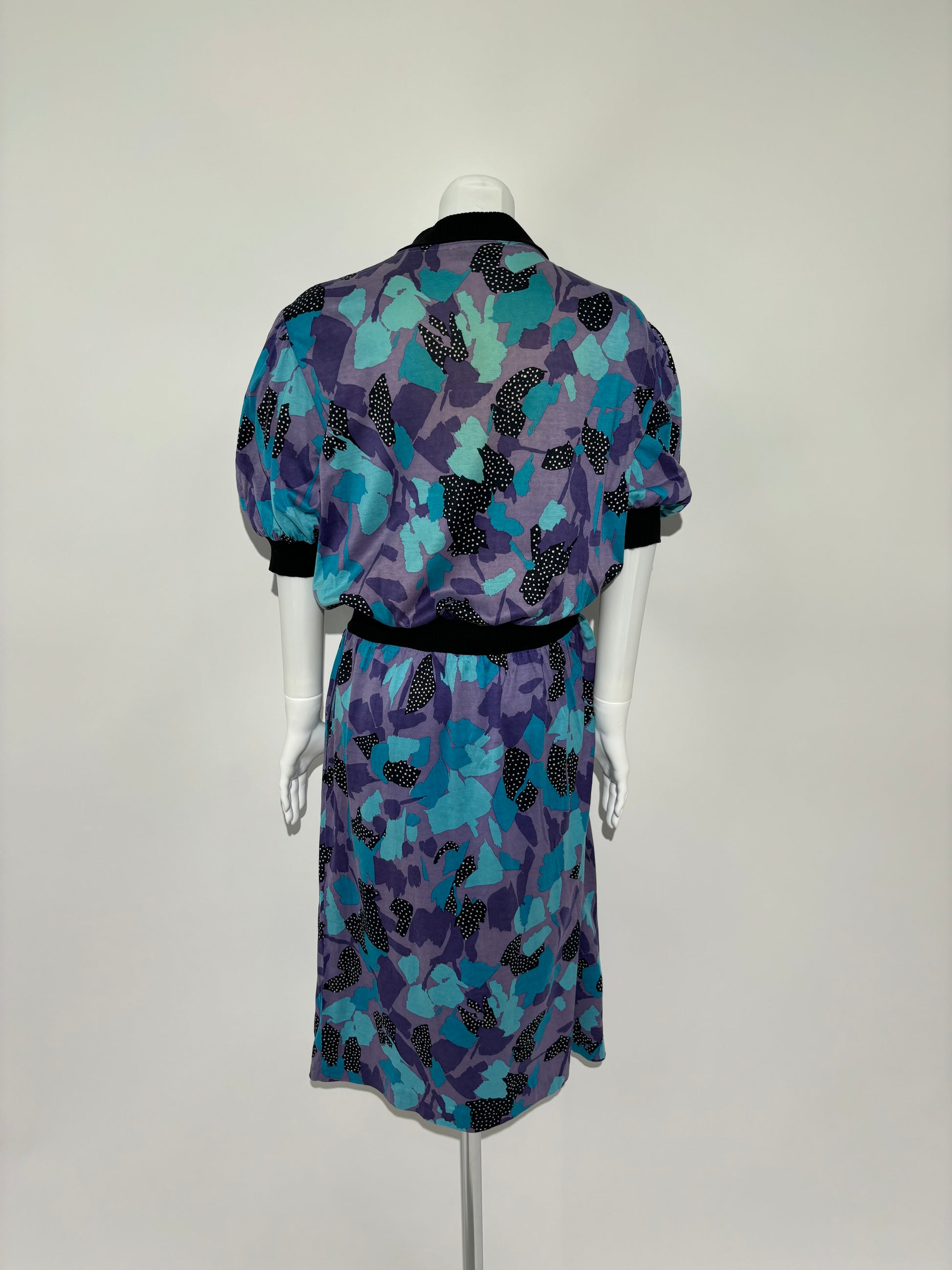 Purple Rain 80s Abstract Haljina HELM:VNTG