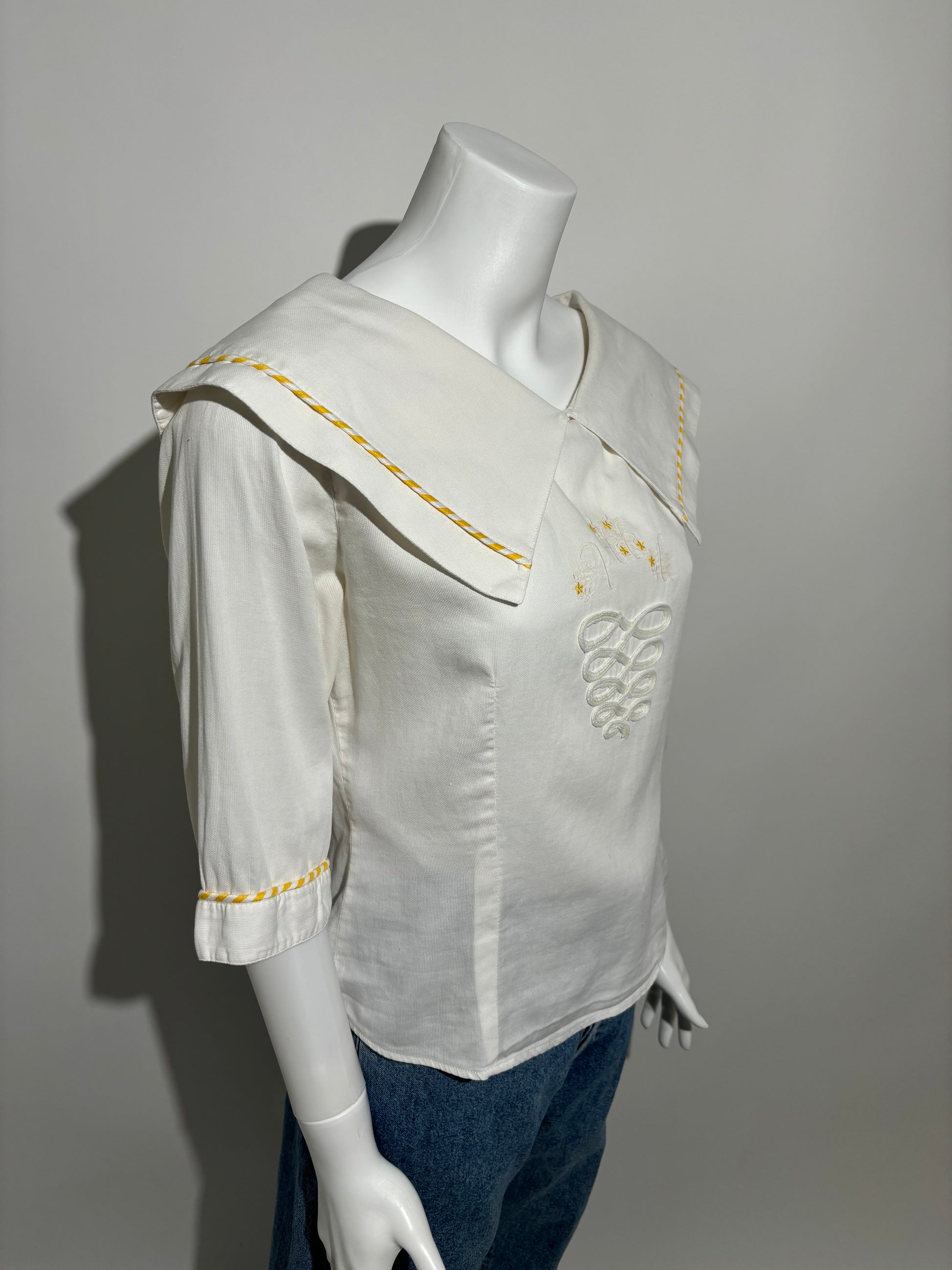 Sunlit Sailor 80s Vintage Bluza HELM:VNTG