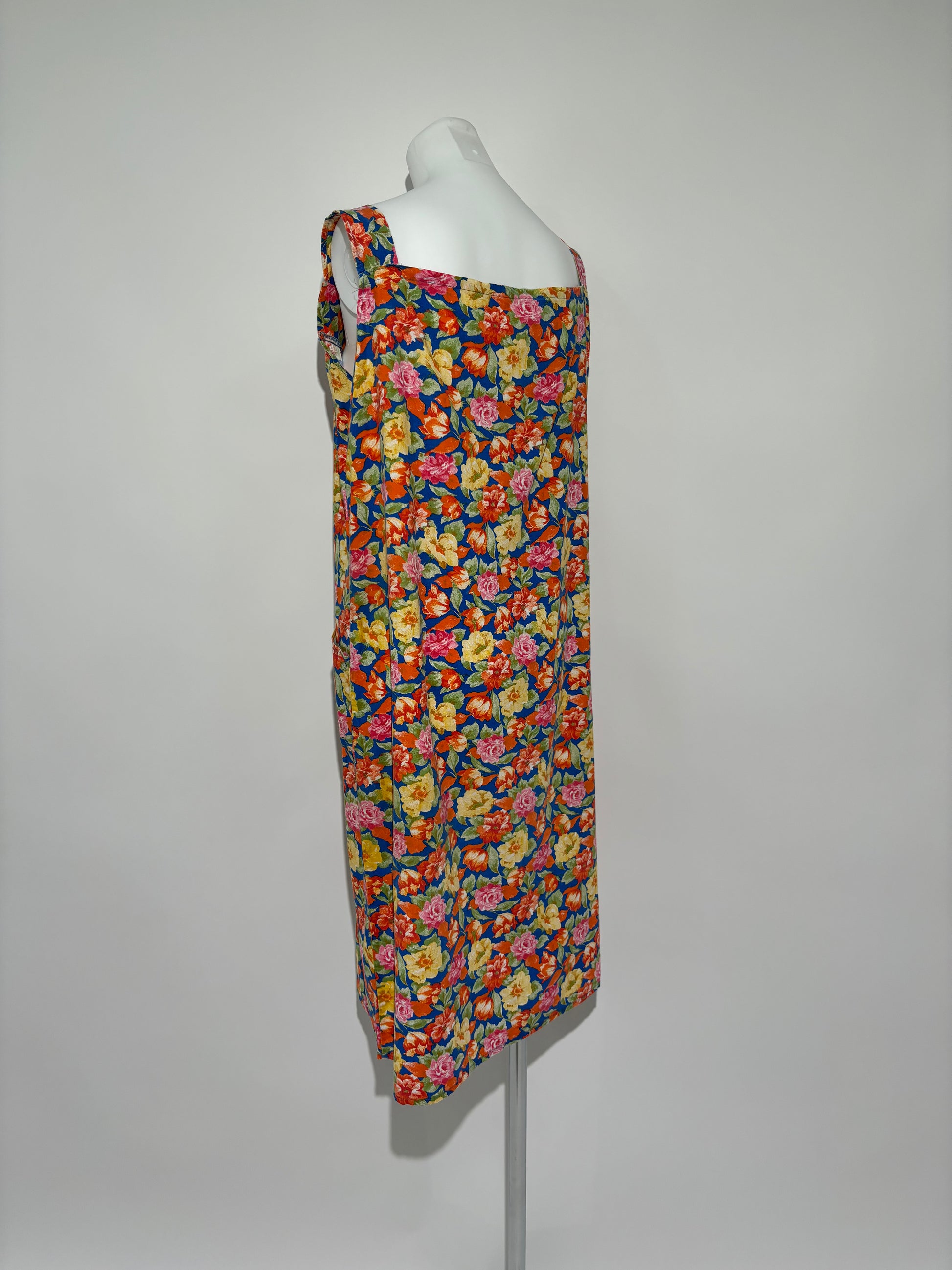 Summer Flower 70s Floral Haljina HELM:VNTG