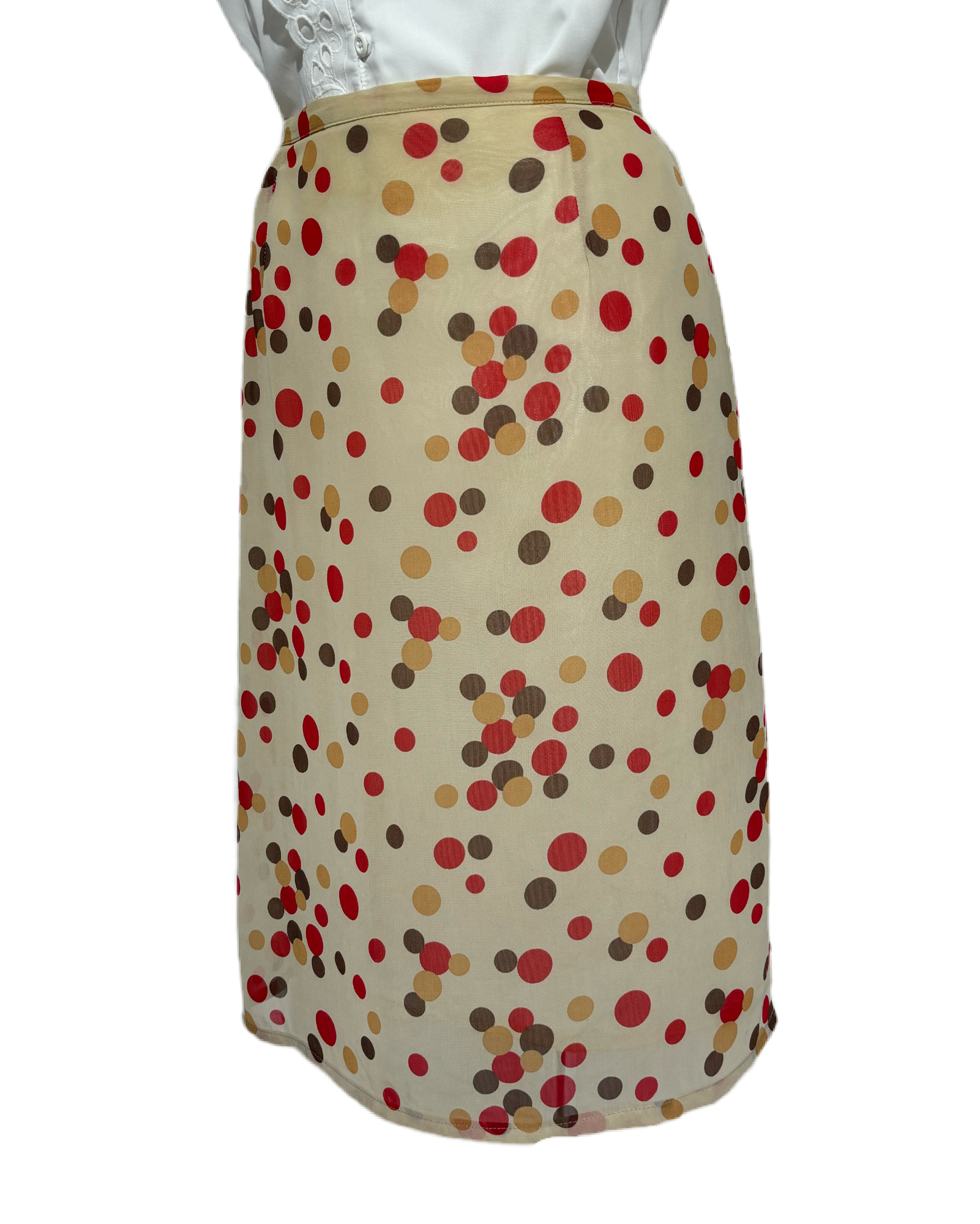 Retro Dot 70s Polka Suknja HELM:VNTG