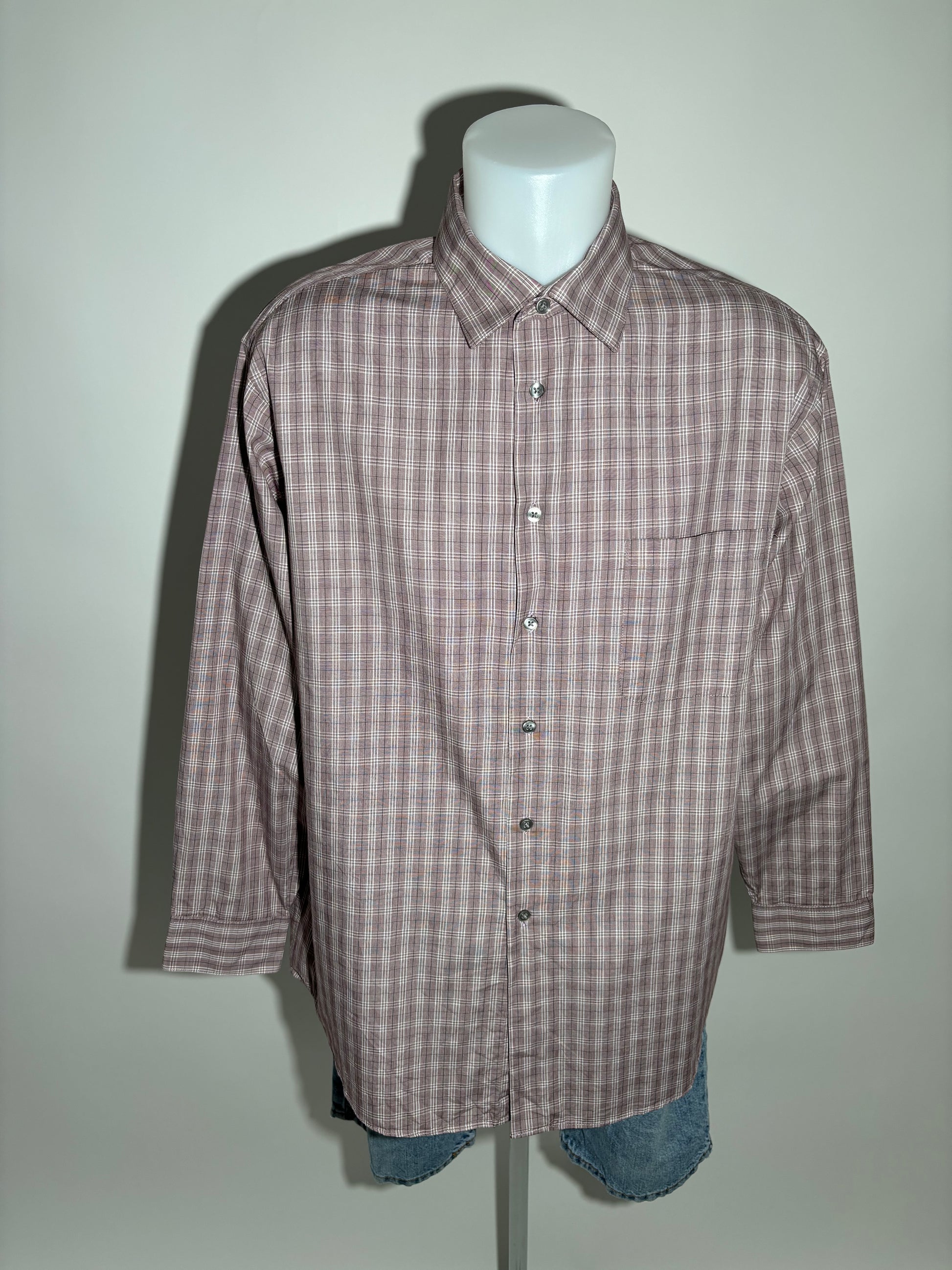 Calvin Klein Brown Pink Checkered Košulja Calvin Klein