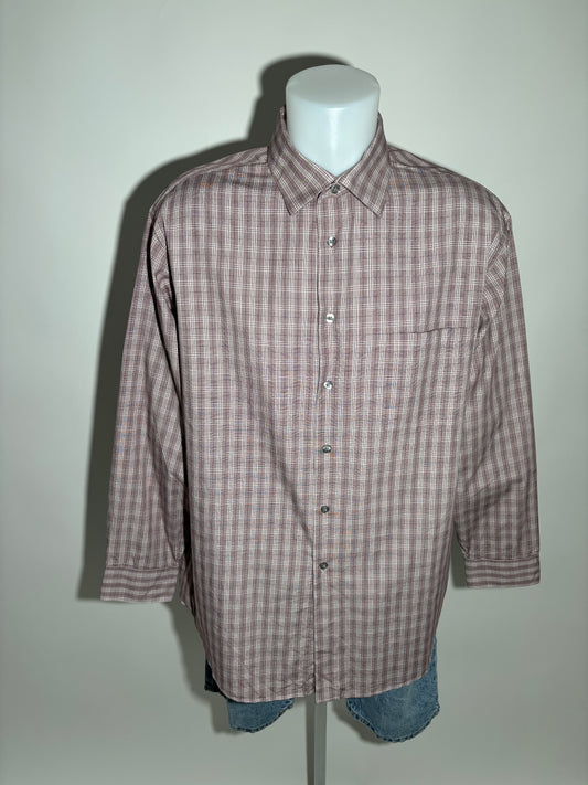 Calvin Klein Brown Pink Checkered Košulja Calvin Klein