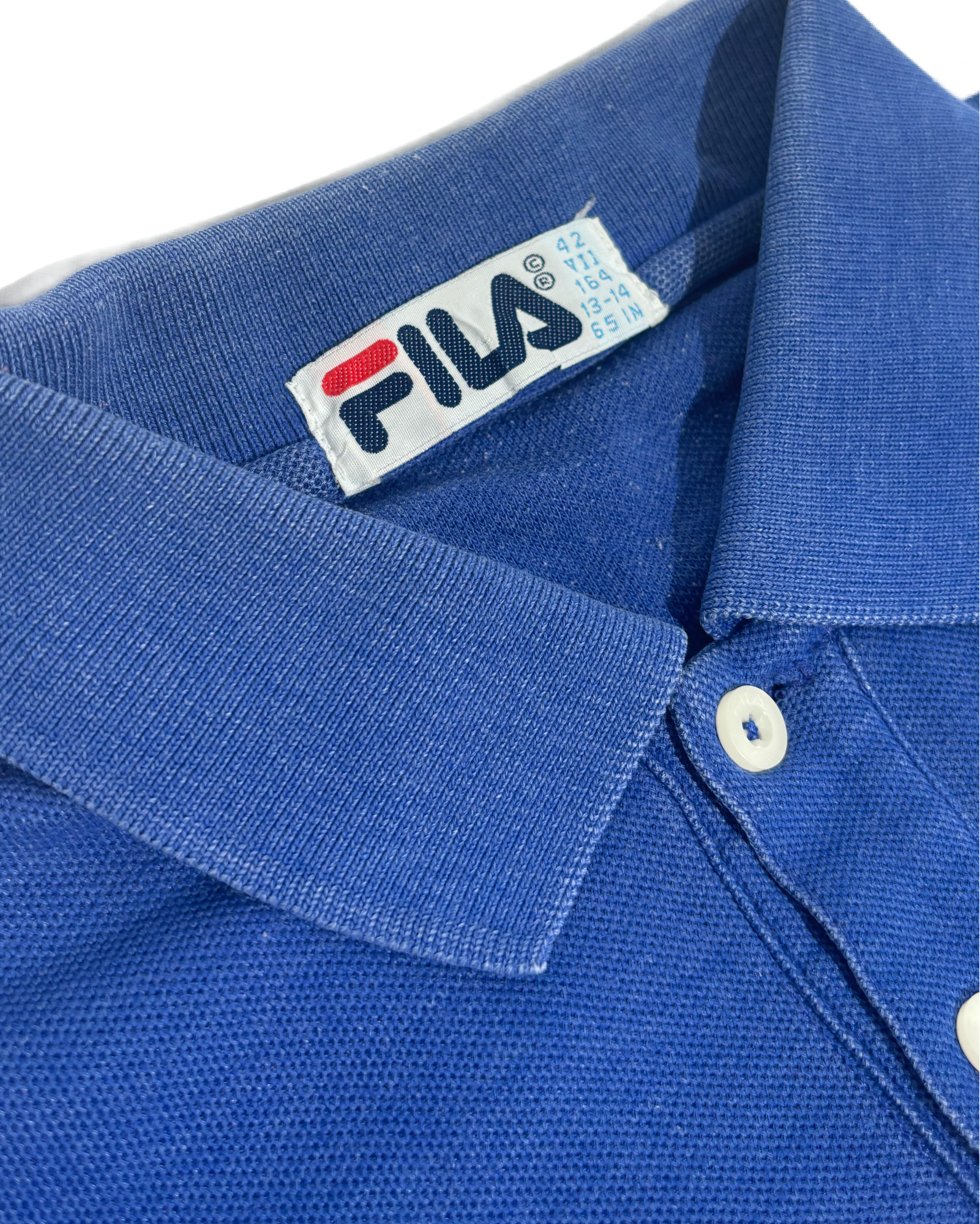 Fila Blue Vintage Plain Polo Majica HELM:VNTG