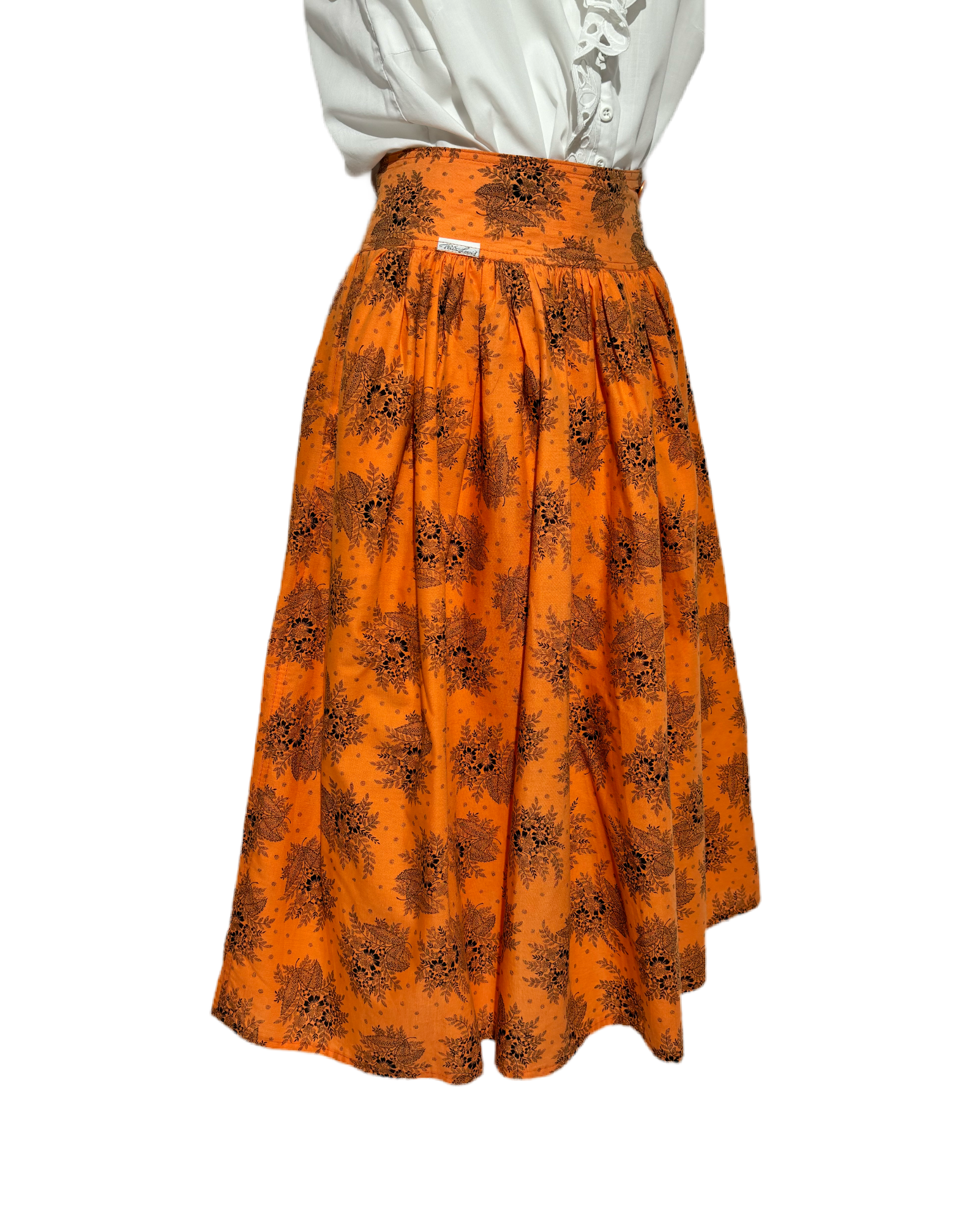 Floral Dreams 70s Romantic Suknja HELM:VNTG