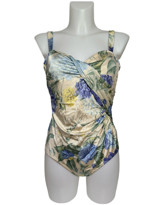 Classic Petals 80s Jednodelni Kupaći HELM:VNTG