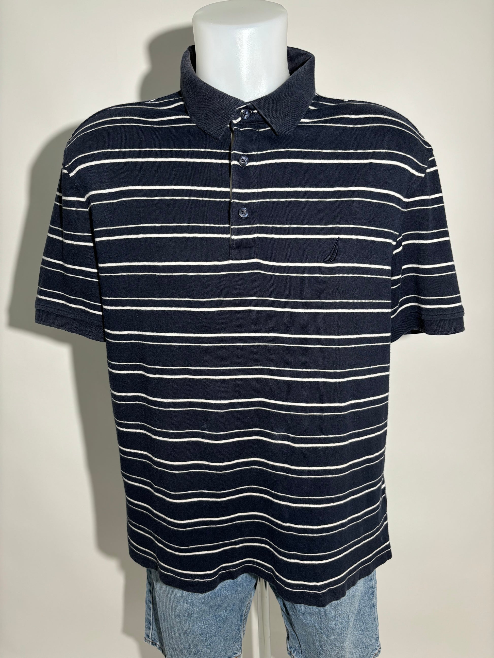 Nautica Naval Striped Classic Polo Majica Nautica