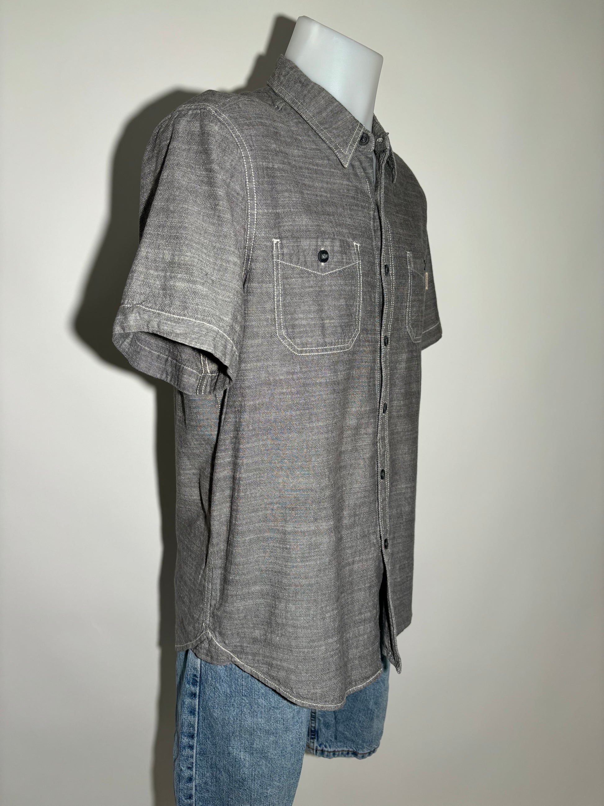 Woolrich Grey Geometry Pattern Košulja Woolrich