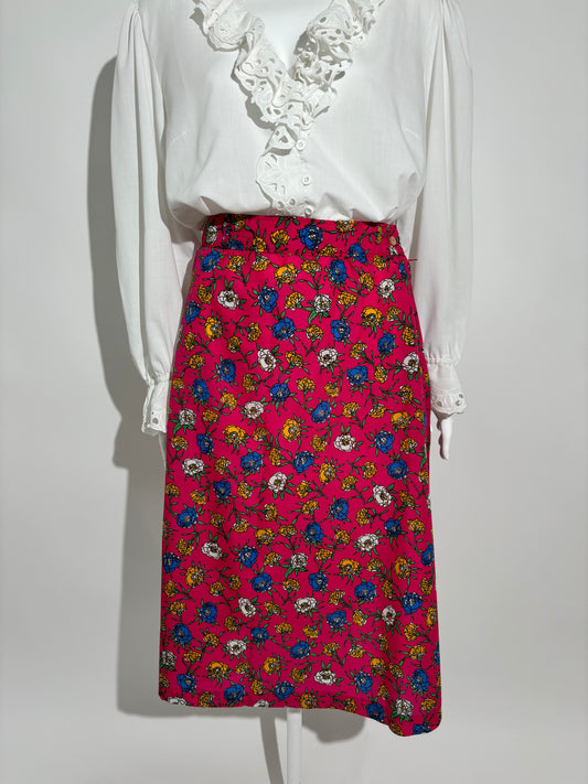 Floral Pink 90s Suknja HELM:VNTG