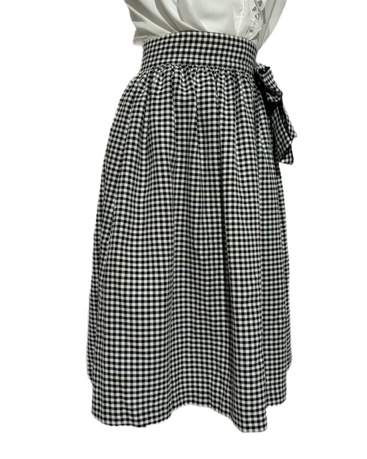 Checkered Charm 70s Classic Suknja HELM:VNTG