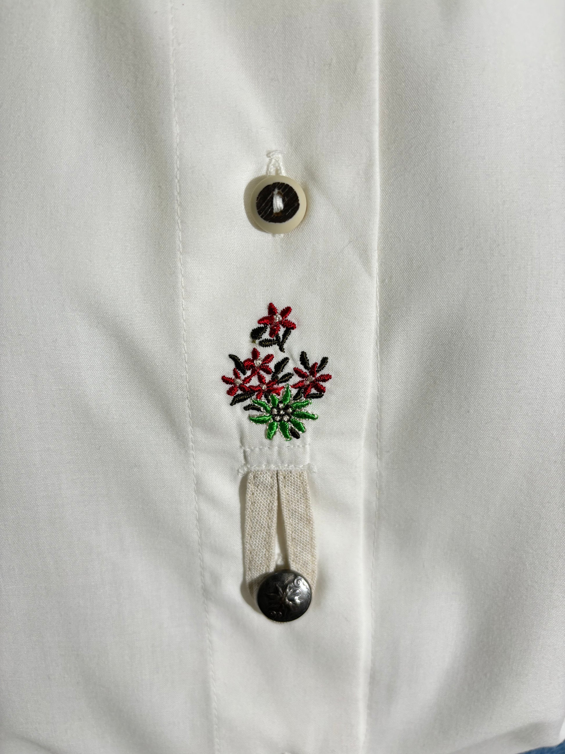 Embroidered Blossom 90s Elegance Košulja HELM:VNTG