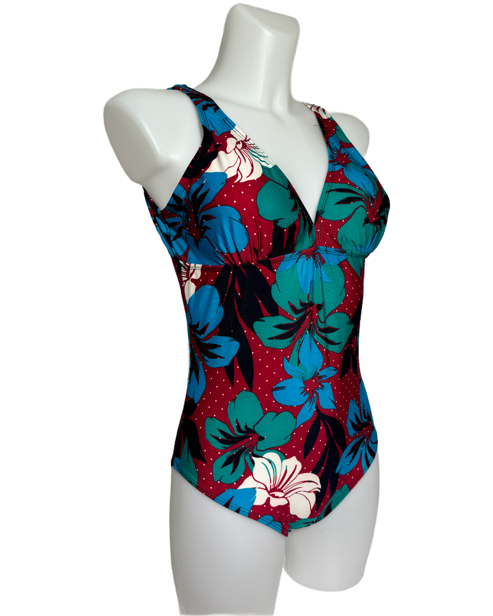 Tropical Dream 80s Floral Jednodelni Kupaći HELM:VNTG