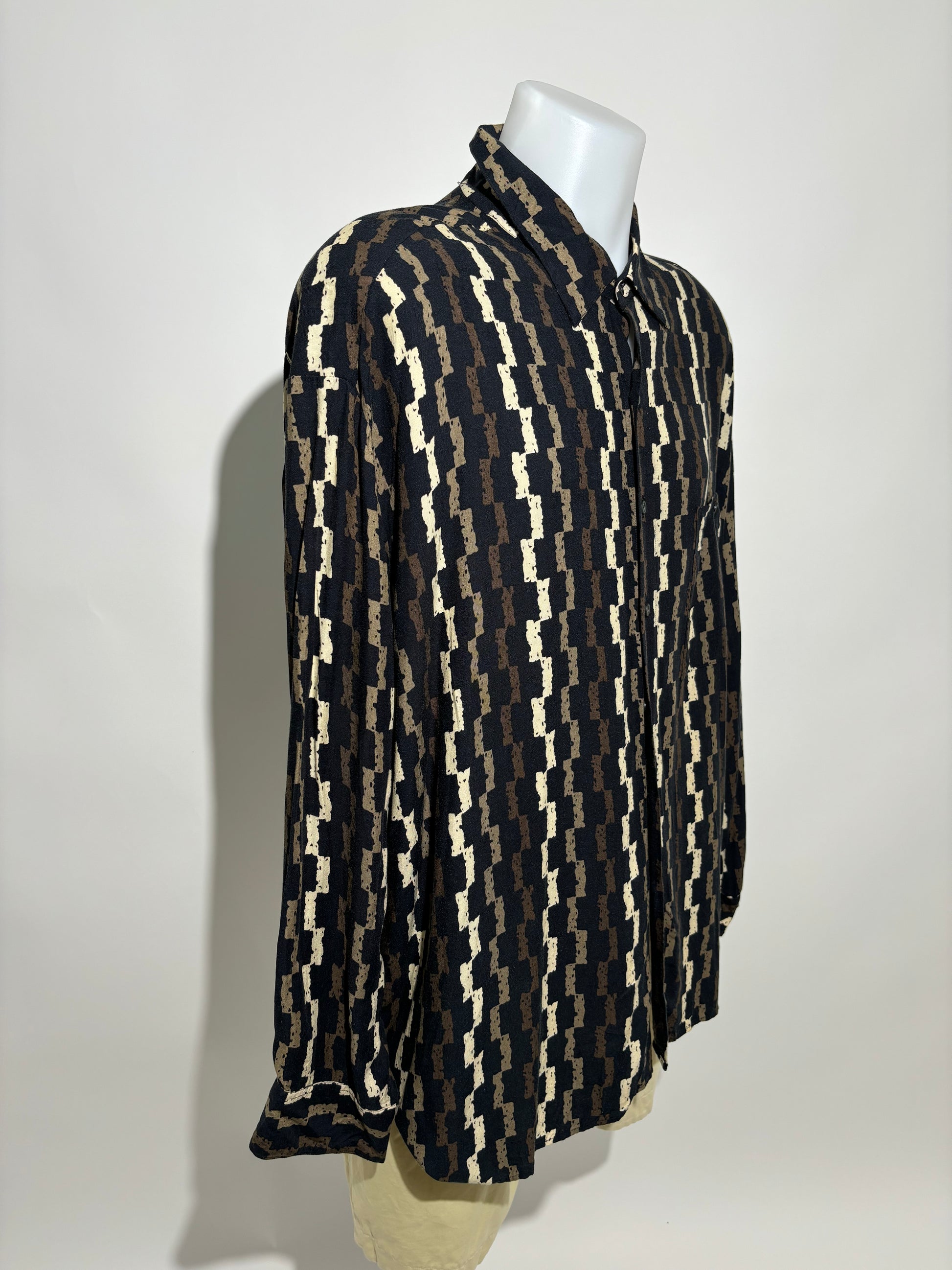 Abstract Pattern 80s Retro Košulja HELM:VNTG